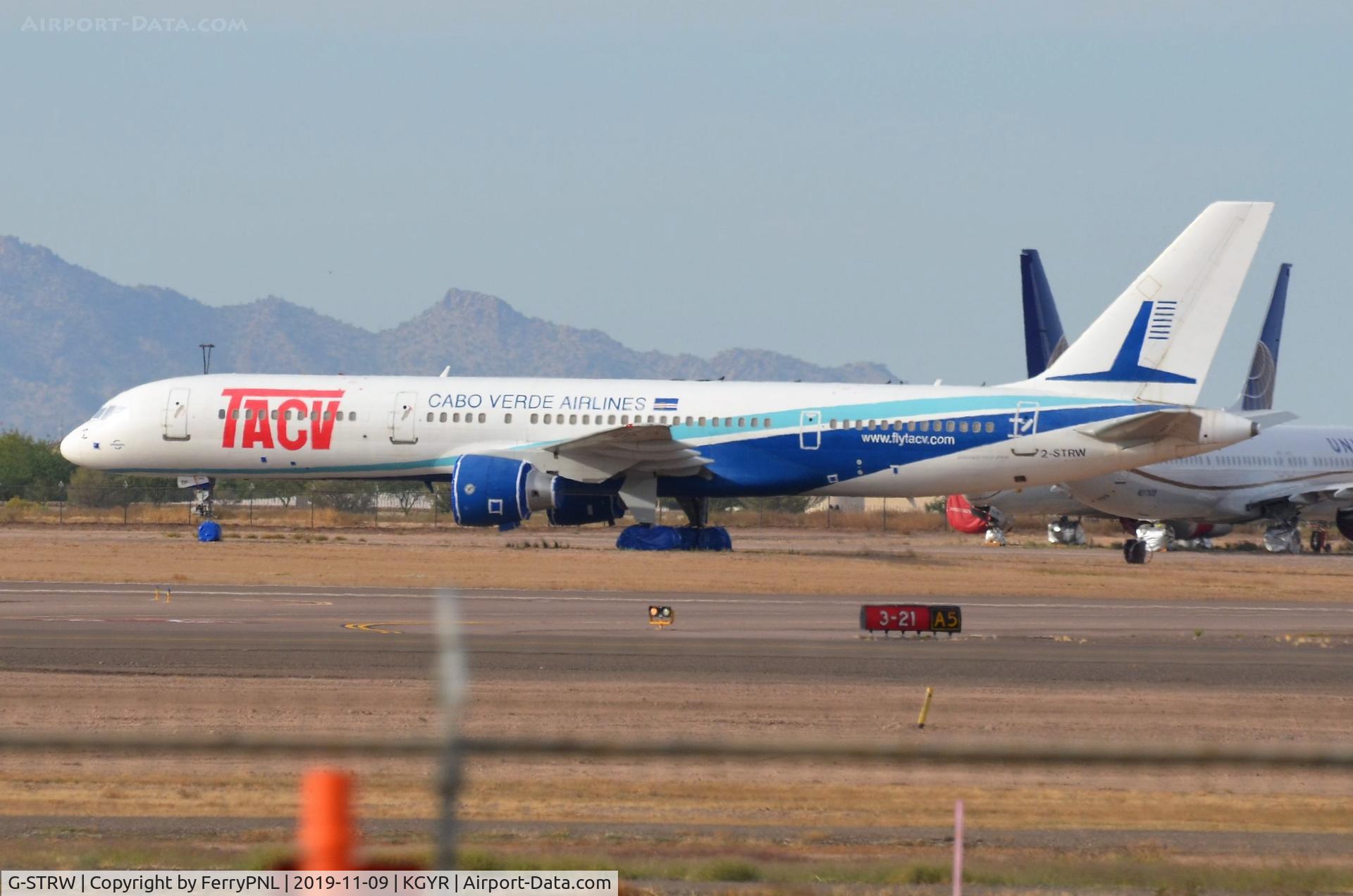 G-STRW, 1990 Boeing 757-28A C/N 24543, Cabo Verde B752 in the Arizona desert