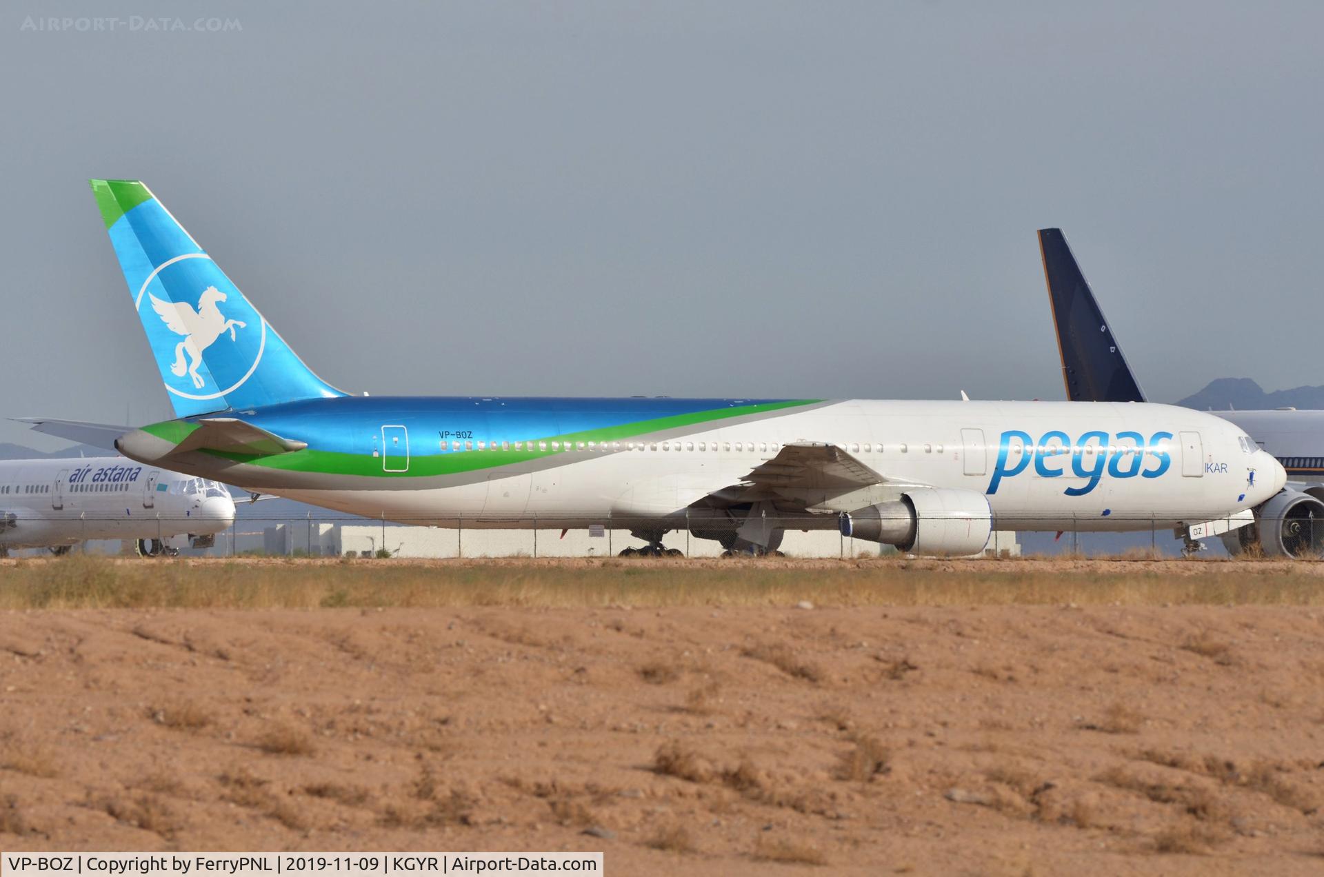 VP-BOZ, 1996 Boeing 767-3G5/ER C/N 28111, Pegas B763 stored