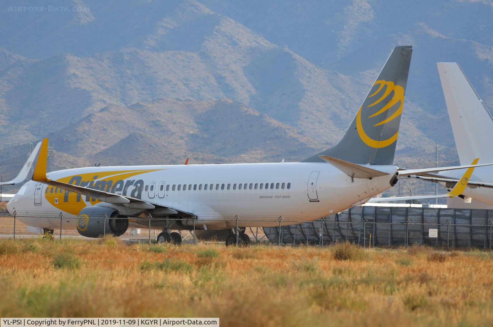 YL-PSI, 1999 Boeing 737-8K5 C/N 27983, Former Primera Air Nordic YL-PSI is now anonymous and is supposed to be registerd as N983AE by AerSale Inc.