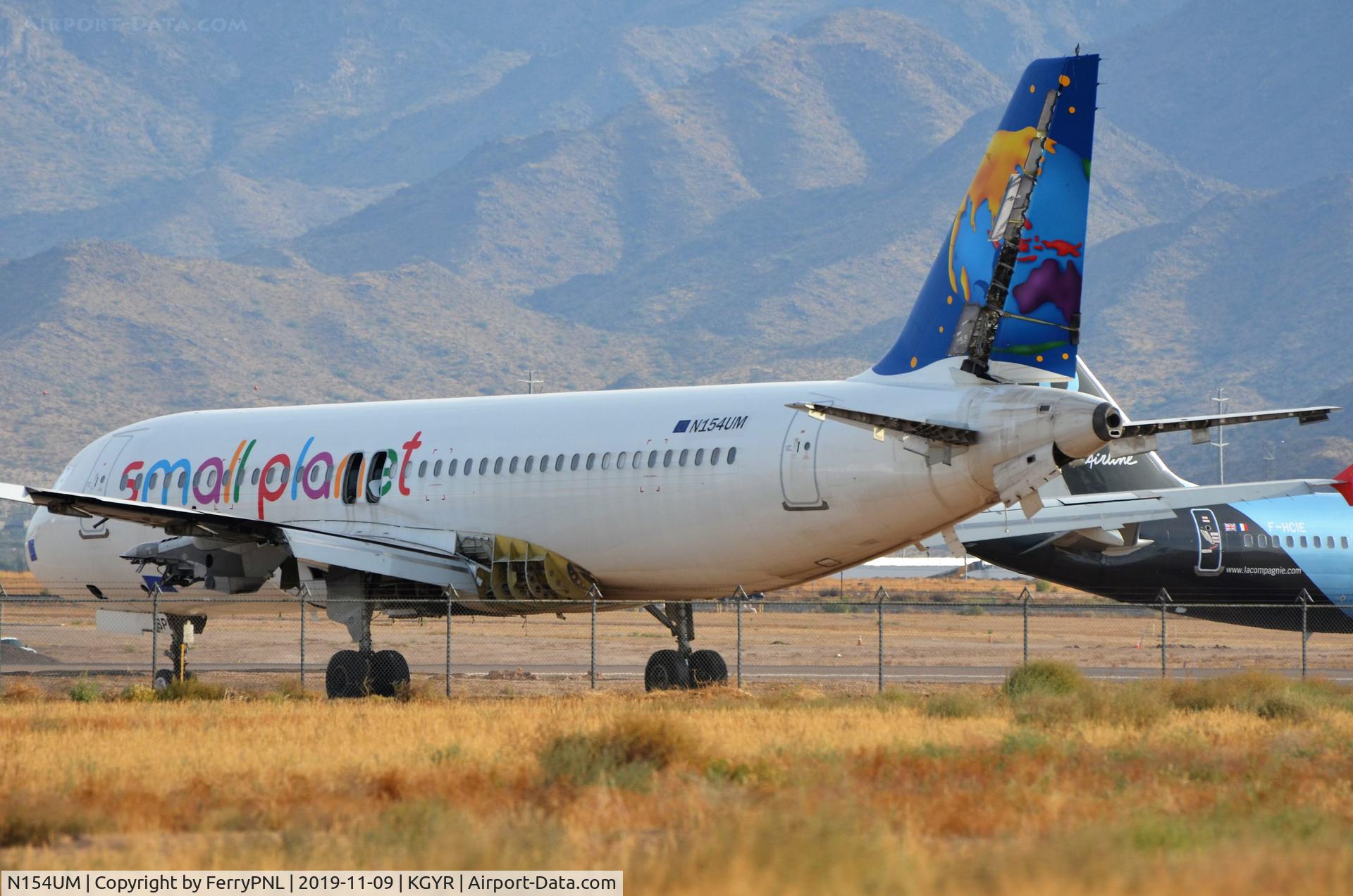 N154UM, 1999 Airbus A320-214 C/N 1054, Former Small Planet Germany (D-ASPI) is  being parted out in GYR