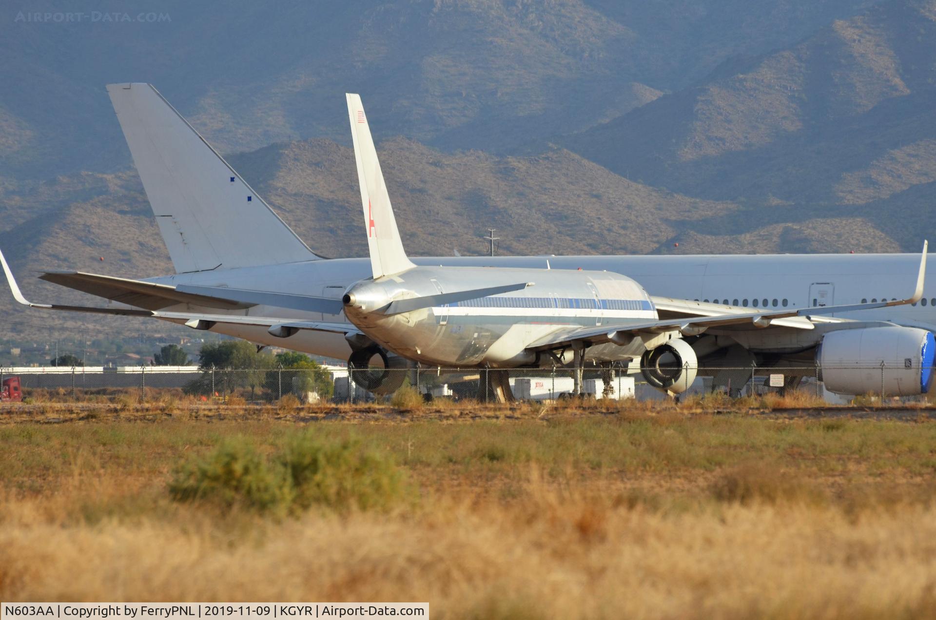 N603AA, 1995 Boeing 757-223 C/N 27054, Ex AA B752 stored in GYR