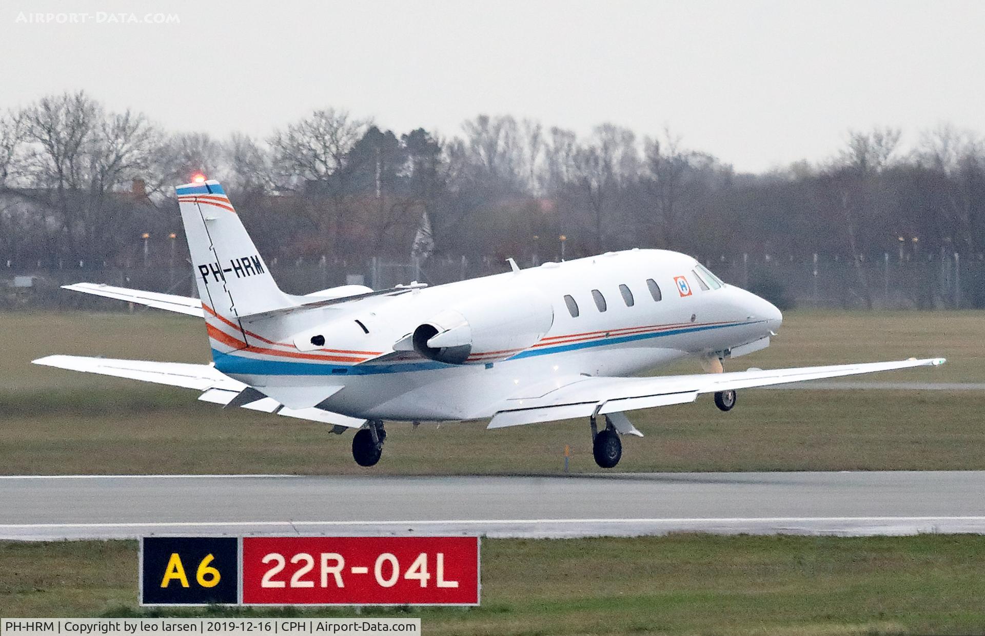 PH-HRM, Cessna 560XLS Citation Excel C/N 560-6097, Copenhagen 16.12.2019 T/O R-22R