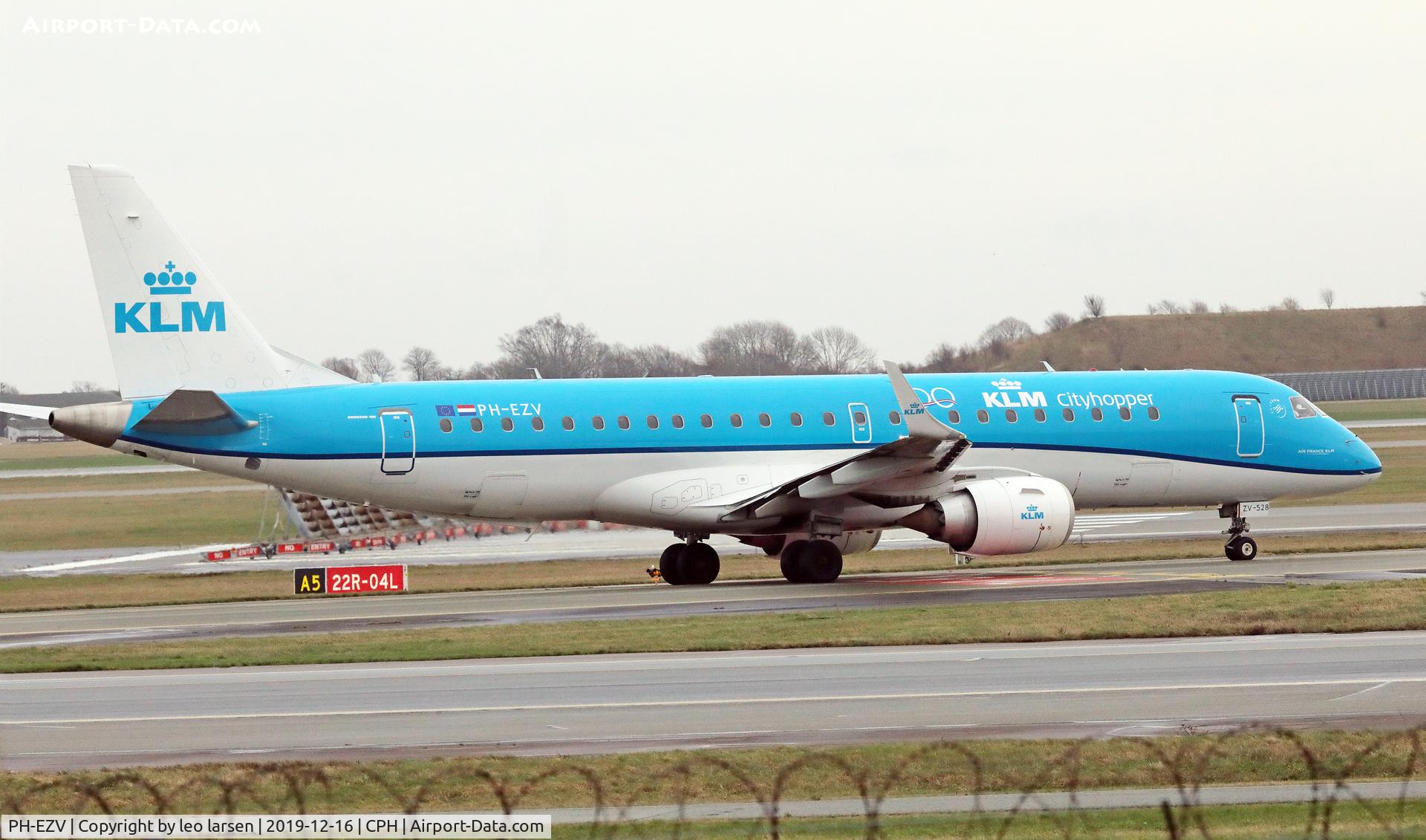 PH-EZV, 2012 Embraer 190LR (ERJ-190-100LR) C/N 19000528, Copenhagen 16.12.2019