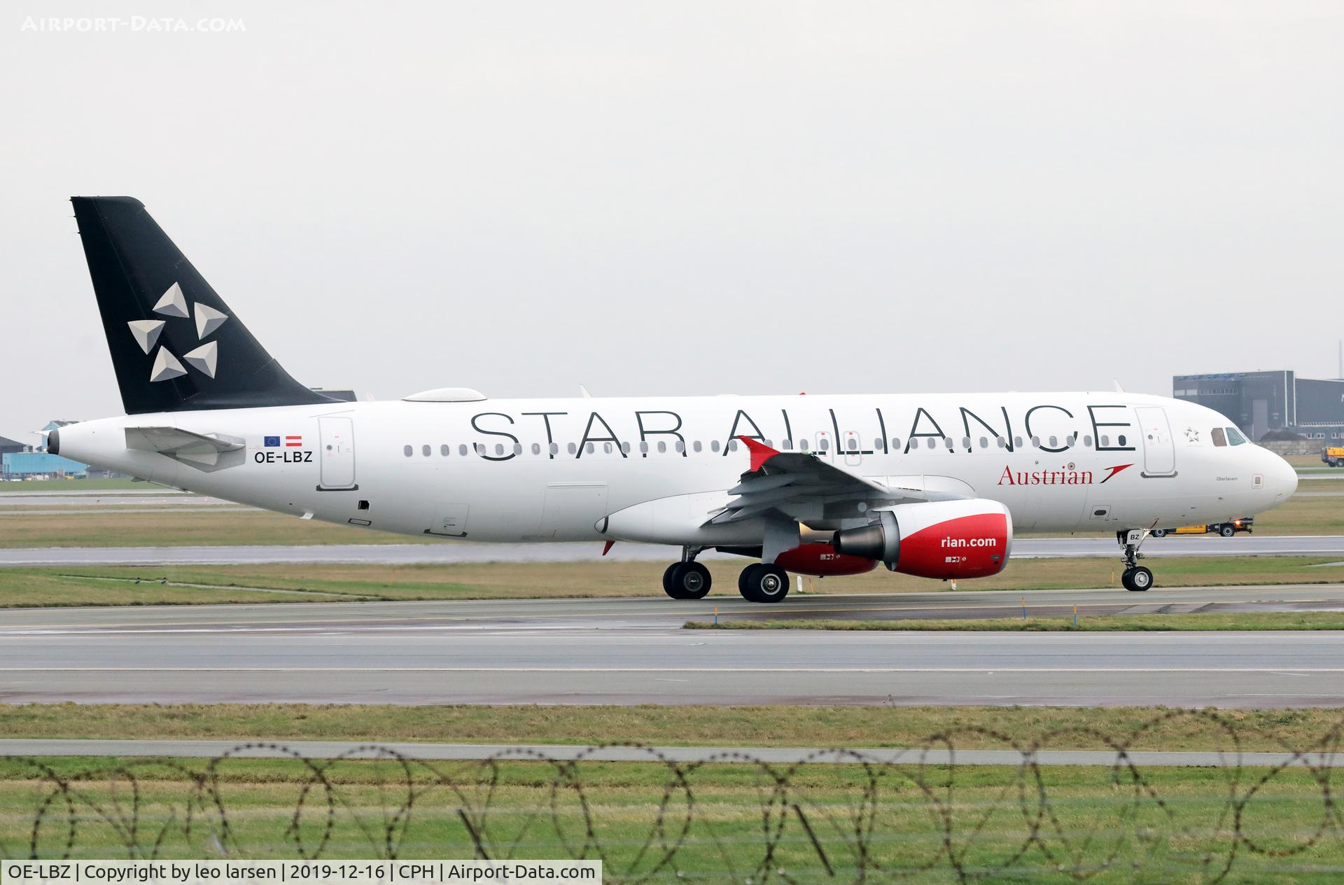 OE-LBZ, 2012 Airbus A320-214 C/N 5181, Copenhagen 16.12.2019