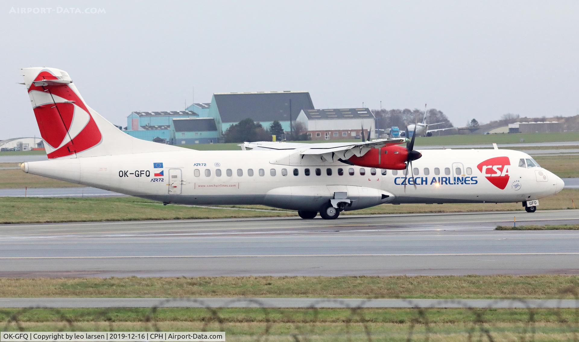 OK-GFQ, 2001 ATR 72-212A C/N 674, Copenhagen 16.12.2019