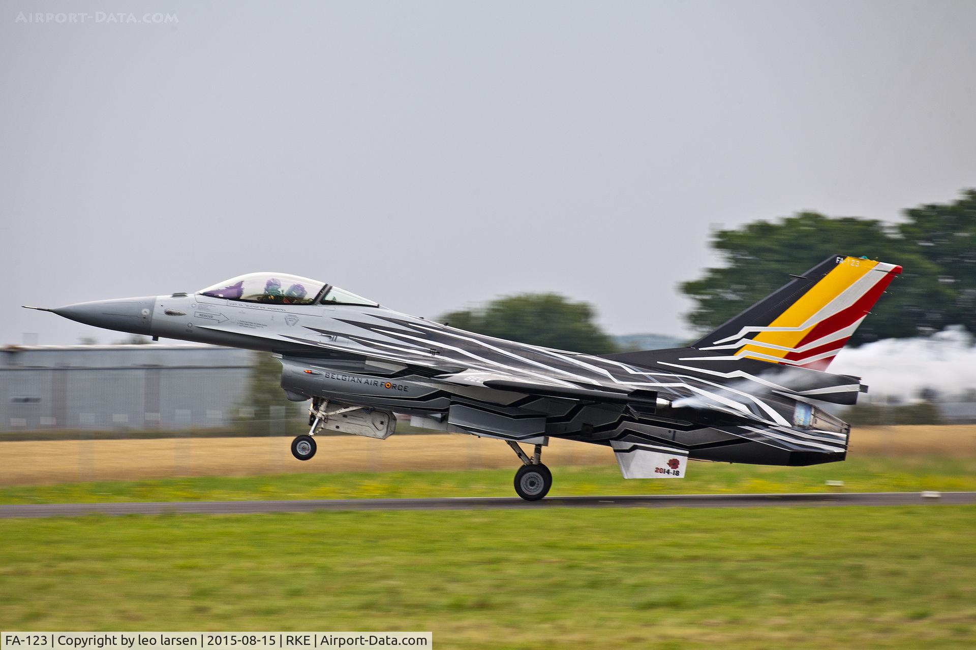 FA-123, SABCA F-16AM Fighting Falcon C/N 6H-123, Roskilde Air Show 15.8.2015