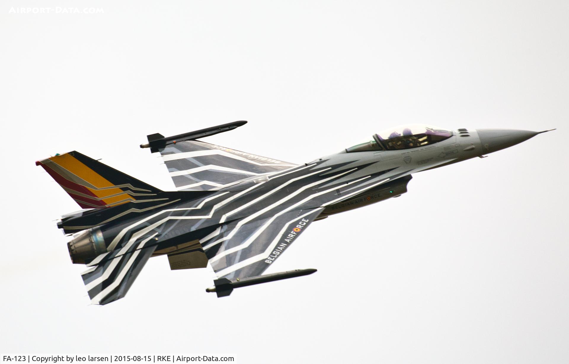 FA-123, SABCA F-16AM Fighting Falcon C/N 6H-123, Roskilde Air Show 15.8.2015