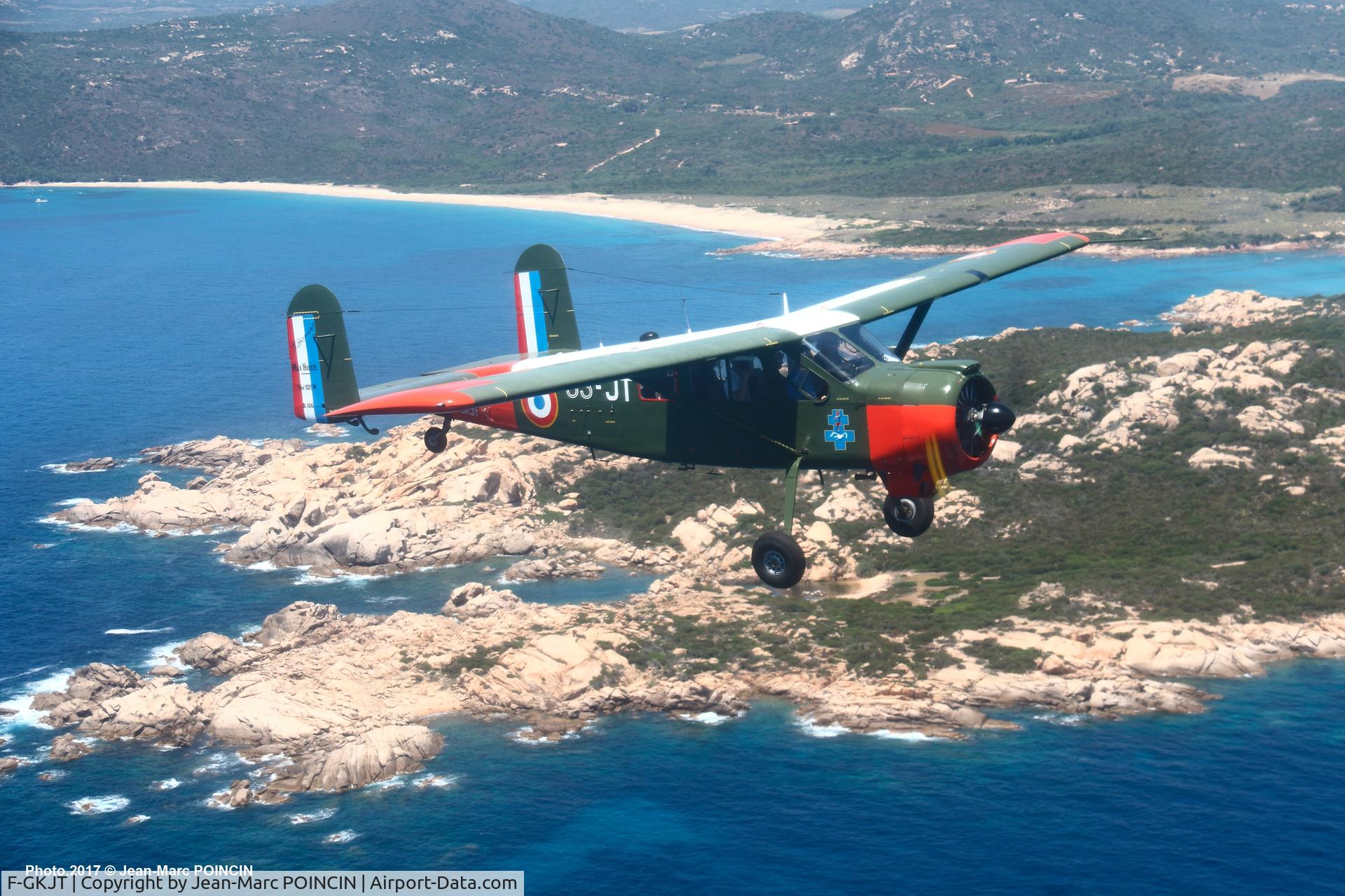 F-GKJT, 1958 Max Holste MH-1521M Broussard C/N 106, Max Holste MH-1521M Broussard Nr 106 F-GKJT over Corsica