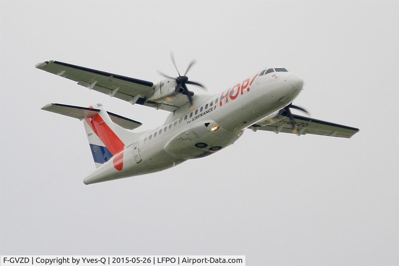 F-GVZD, 1996 ATR 42-500 C/N 530, ATR 42-500, Take off rwy 08, Paris-Orly airport (LFPO-ORY)