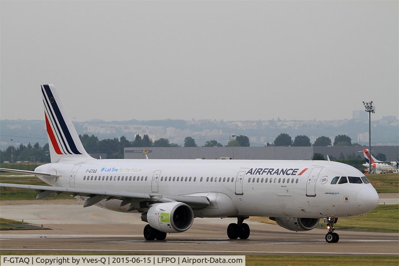 F-GTAQ, 2008 Airbus A321-211 C/N 3399, Airbus A321-211, Lining up prior to take off rwy 08, Paris-Orly airport (LFPO-ORY)