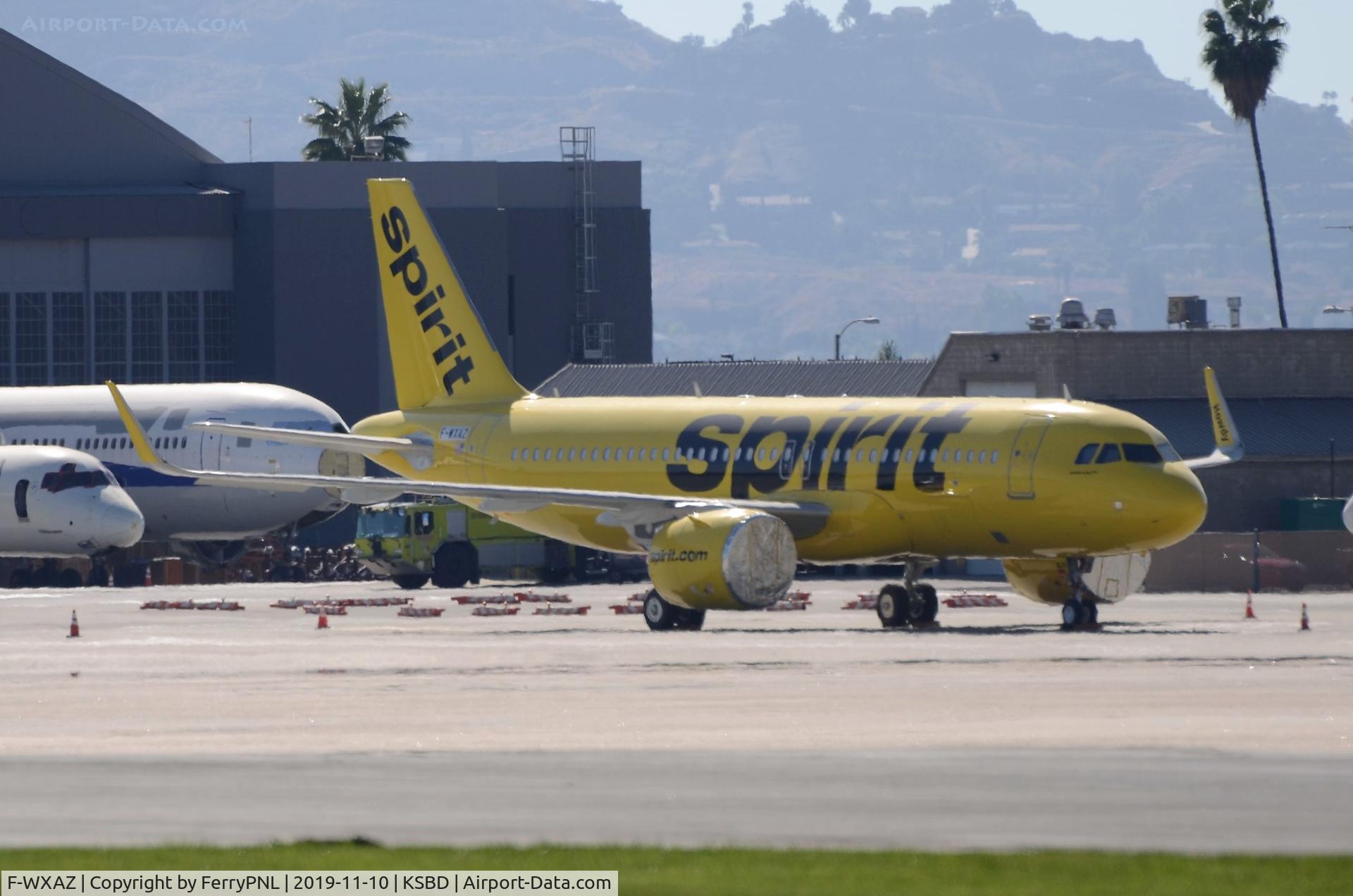 F-WXAZ, 2019 Airbus A320-271N C/N 9152, Spirit Airlines A320N stored in SBD. To be registered as N928NK when delivered.