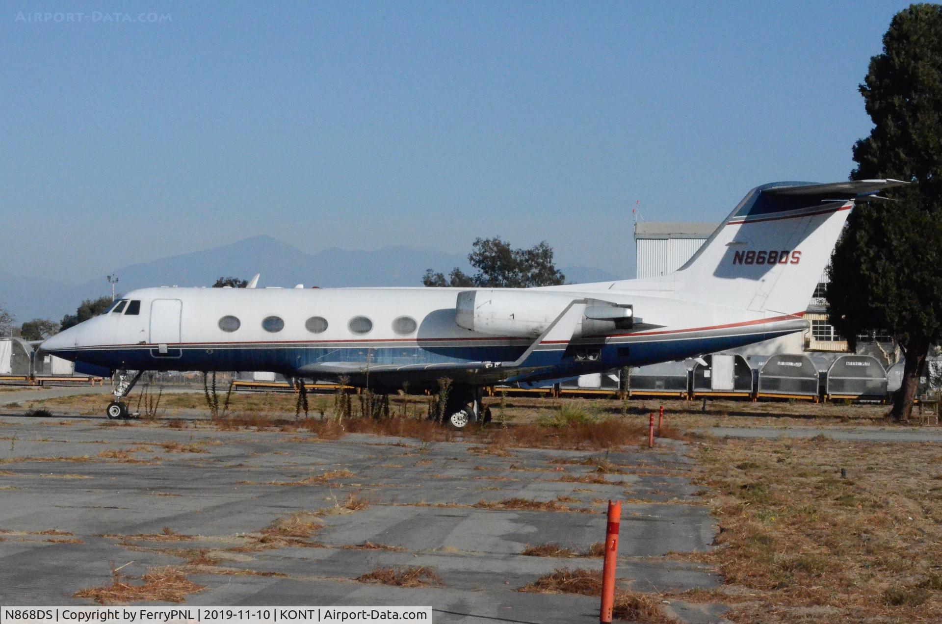 N868DS, 1973 Gulfstream Aerospace G1159B C/N 123, World Jet Inc  Gulfstream IIB has been stored since 2014.
