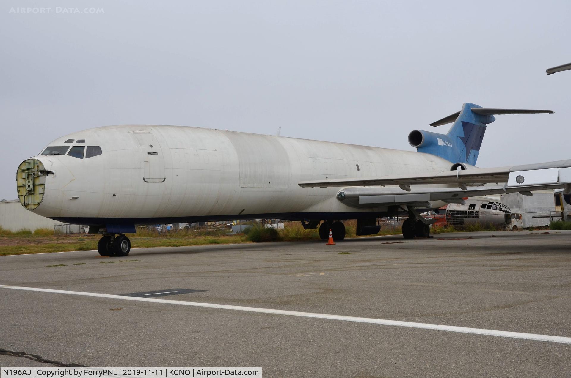 N196AJ, 1973 Boeing 727-227 C/N 20838, Not much improvement on the nose job since I saw this B727 3 years ago.