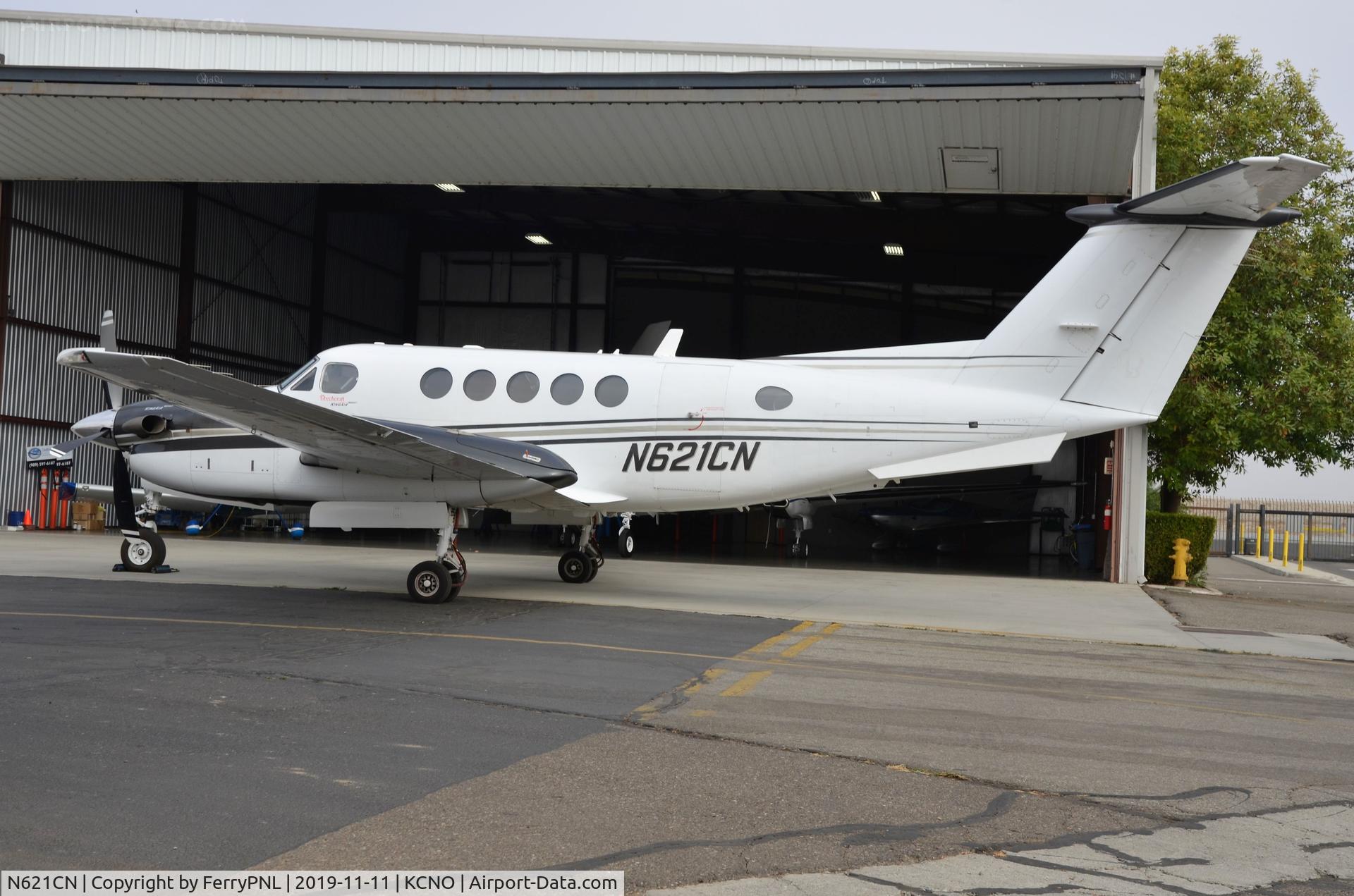 N621CN, 2008 Hawker Beechcraft B200GT Super King Air King Air C/N BY-44, KRMV LLC outside its hangar