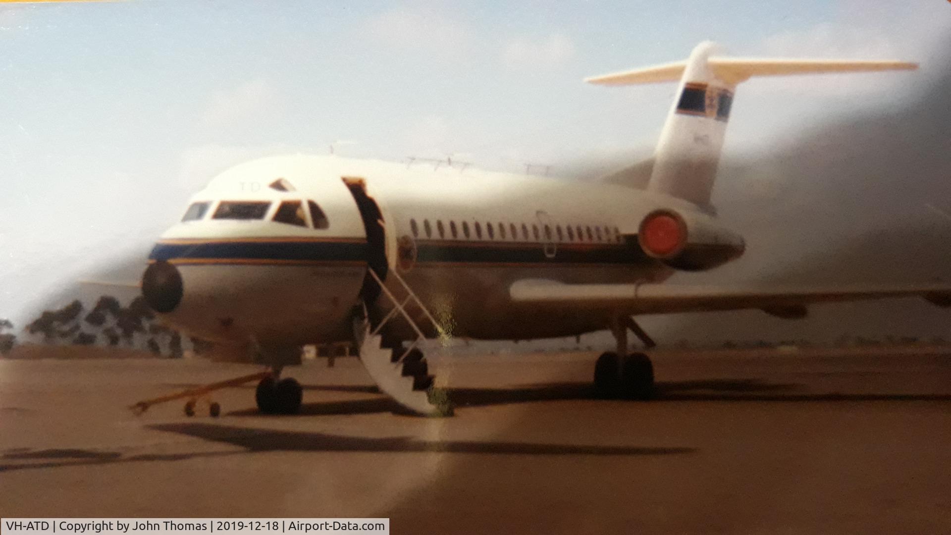 VH-ATD, 1972 Fokker F.28-1000 Fellowship C/N 11047, Taken at Essendon Airport late 1980's