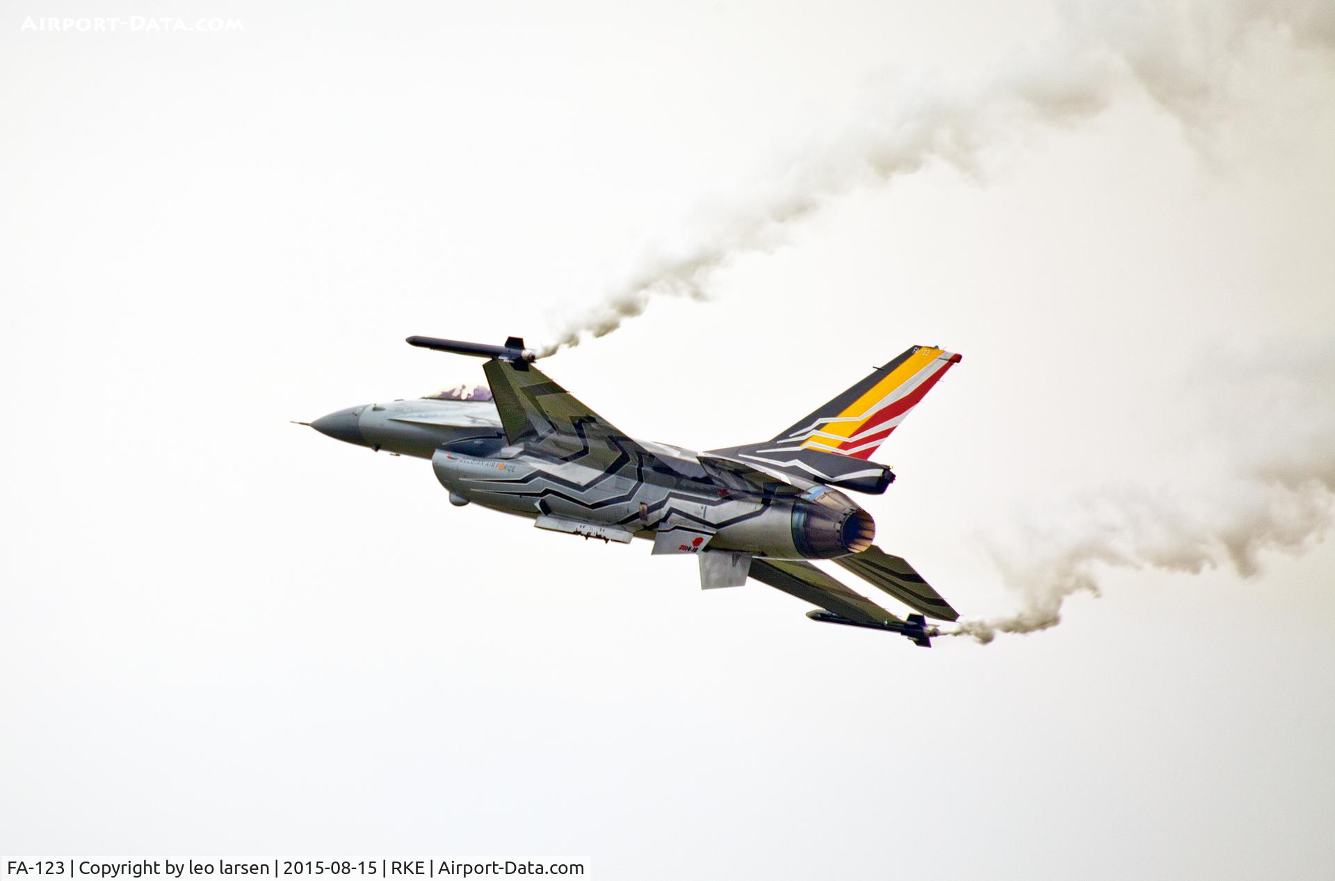 FA-123, SABCA F-16AM Fighting Falcon C/N 6H-123, Roskilde Air Show 15.8.2015