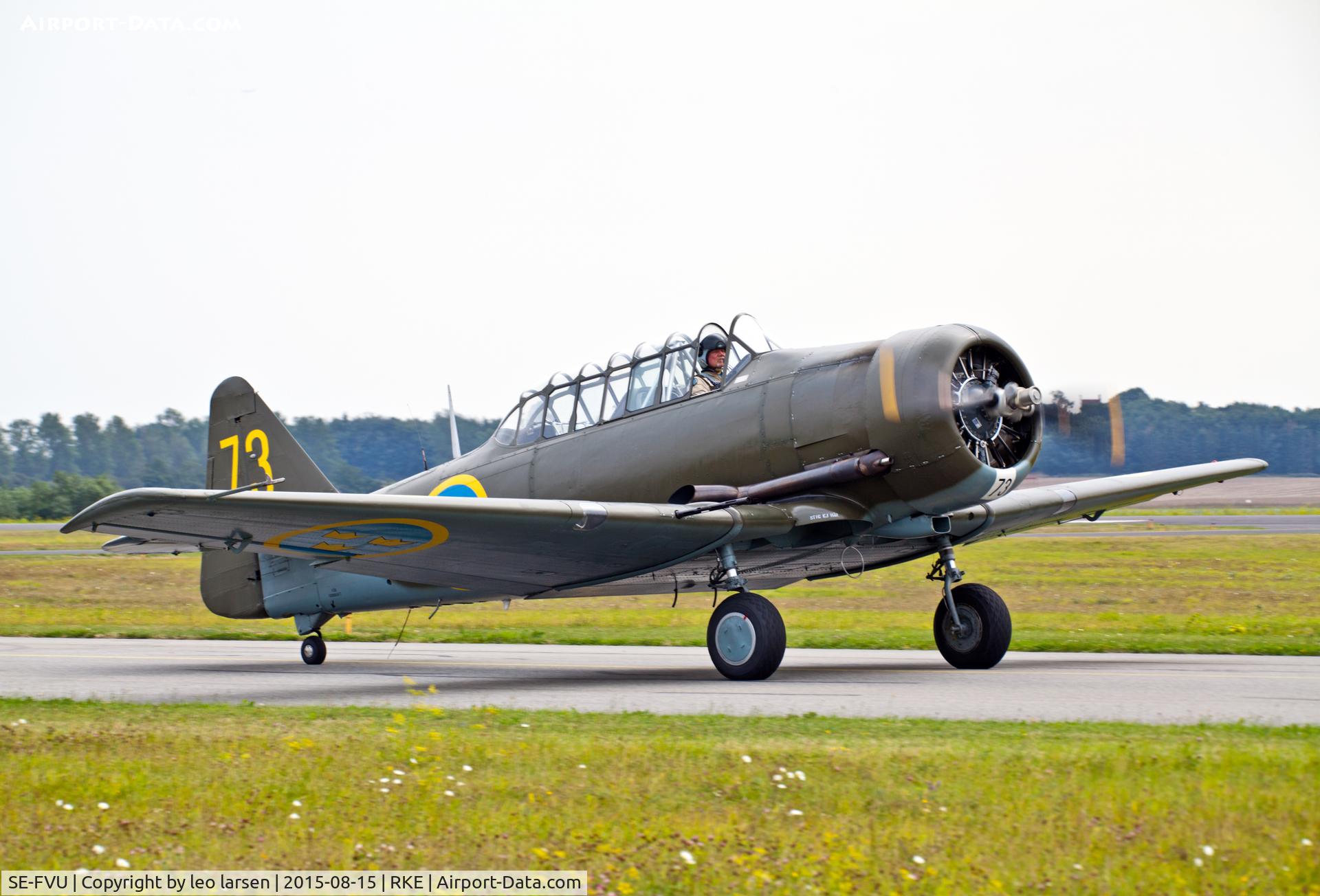 SE-FVU, 1943 Noorduyn AT-16-ND (Sk.16A) Texan C/N 14A-1098, Roskilde Air Show 15.8.2015