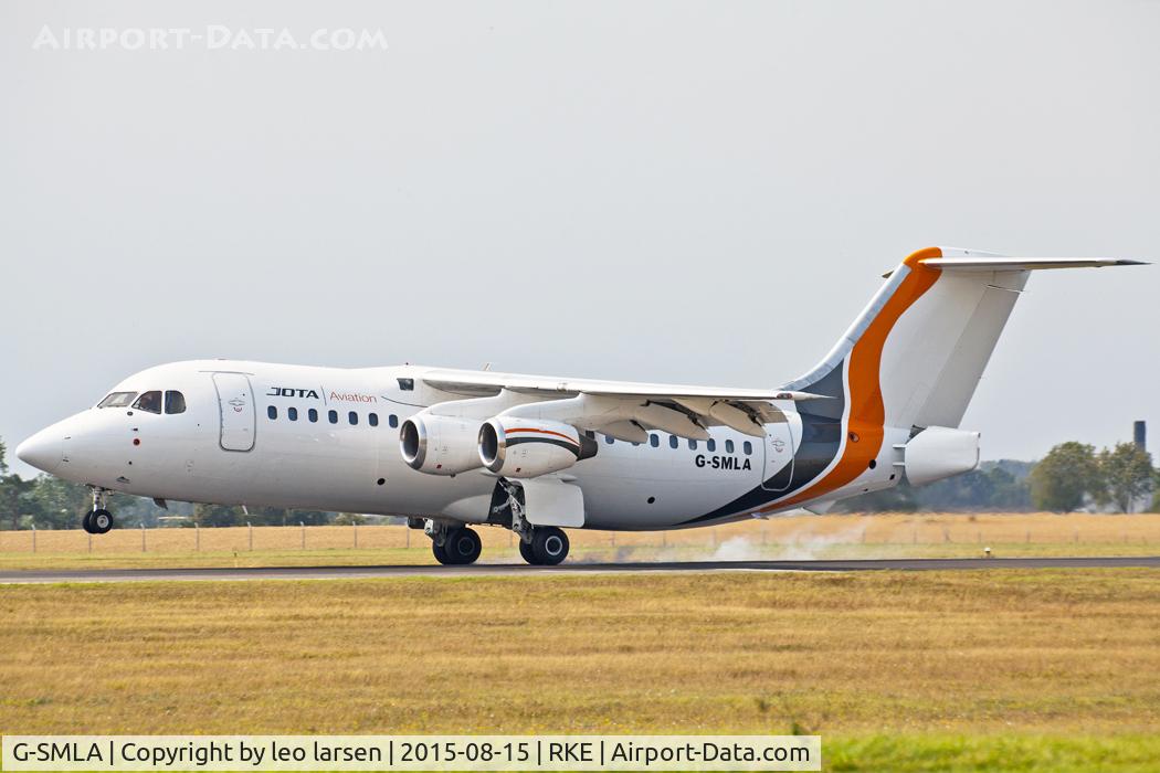 G-SMLA, 1985 British Aerospace BAe.146-200 C/N E2047, Roskilde 15.8.2015