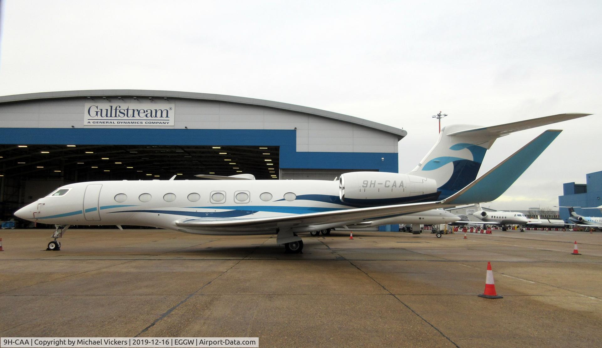 9H-CAA, 2018 Gulfstream Aerospace G650 (G-VI) C/N 6350, Parked outside the Gulfstream Facility