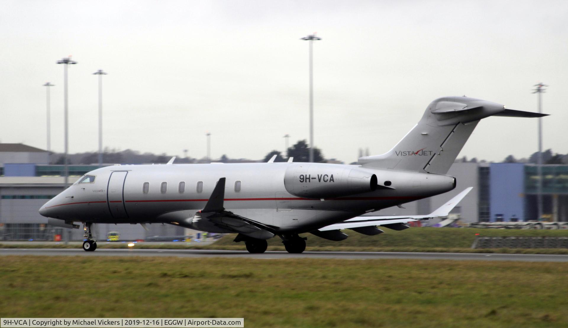 9H-VCA, 2014 Bombardier Challenger 350 (BD-100-1A10) C/N 20513, Departing from LTN