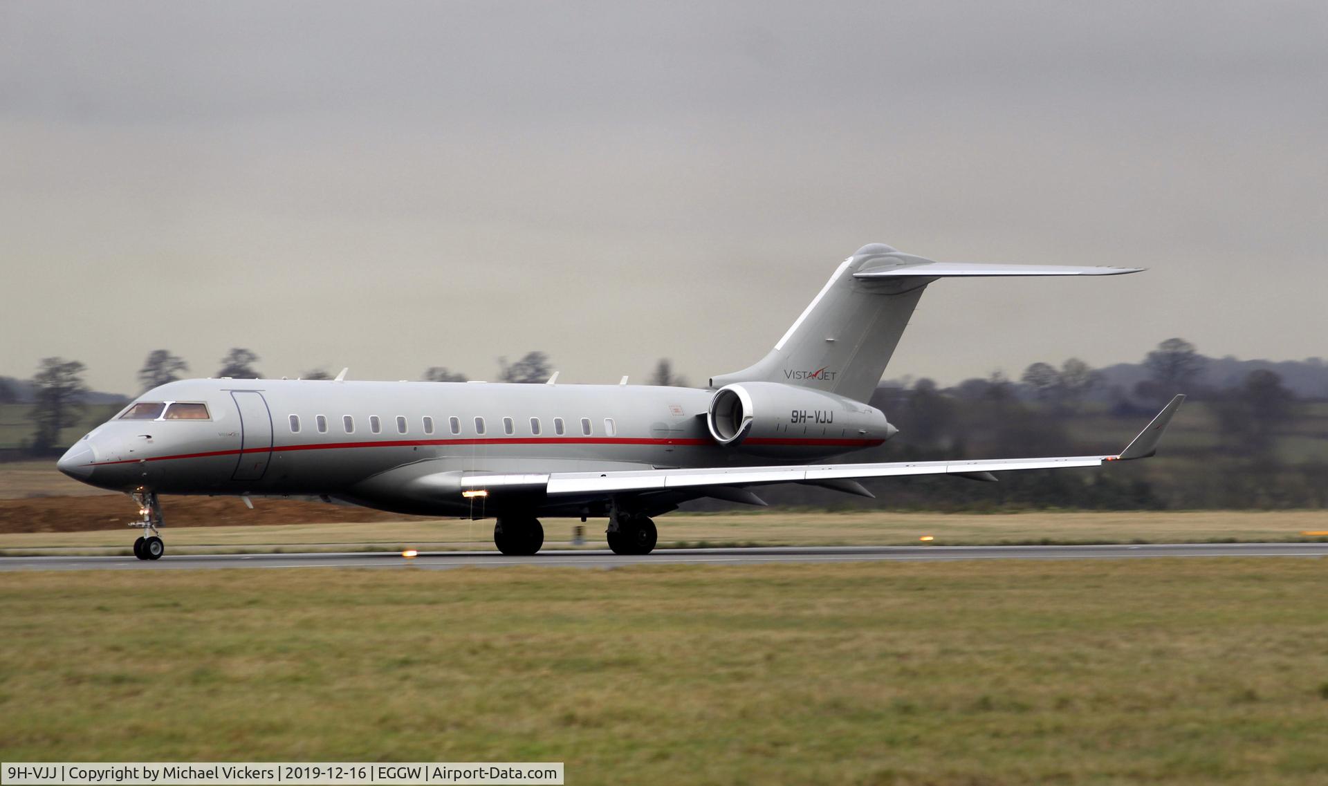 9H-VJJ, 2014 Bombardier BD-700-1A10 Global 6000 C/N 9604, Departing LTN