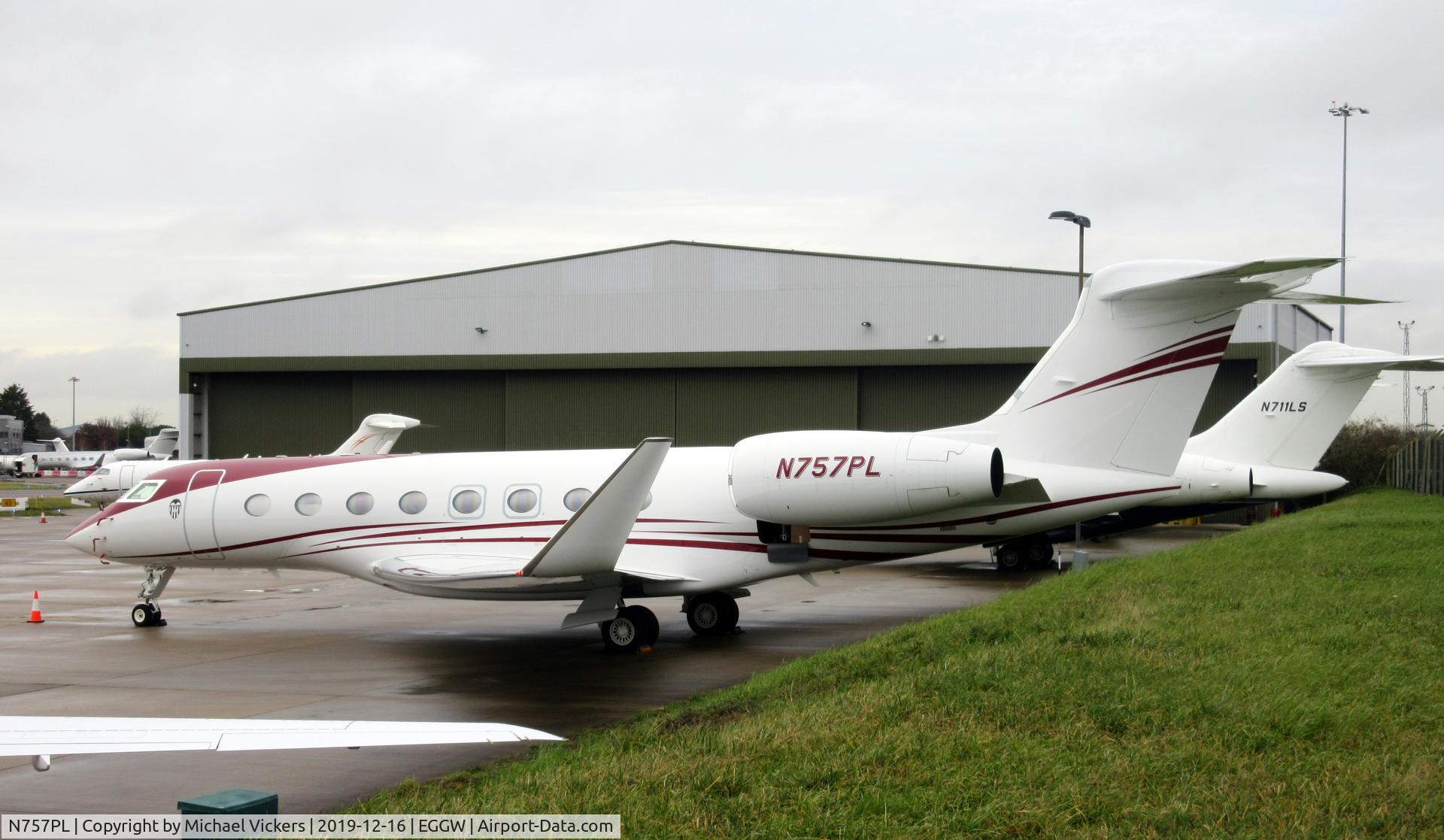 N757PL, 2019 Gulfstream G-VI (G650ER) C/N 6390, Parked up