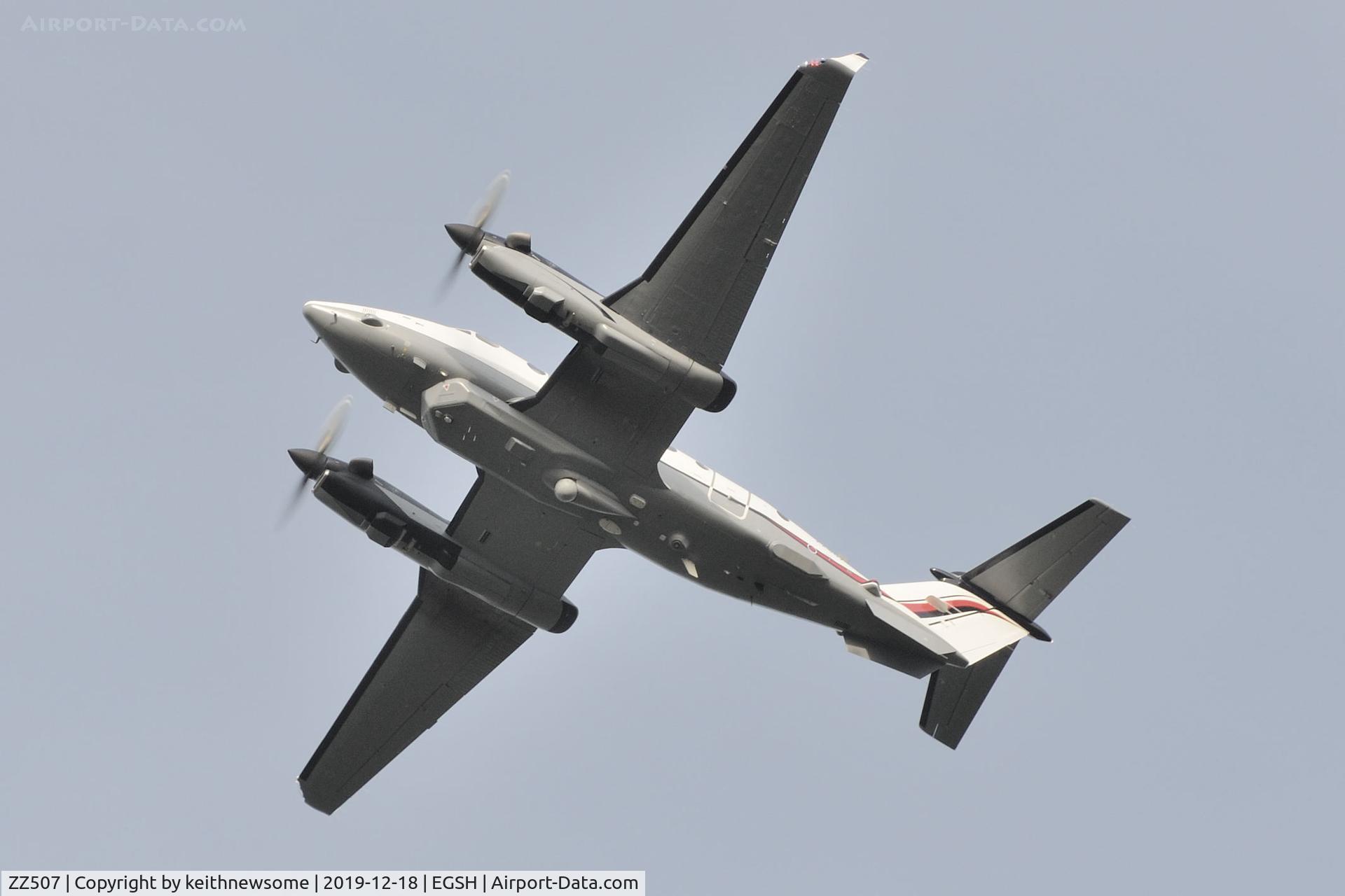 ZZ507, 2013 Hawker Beechcraft Shadow R1 (350CER) C/N FM-55, One very high 'low pass' !