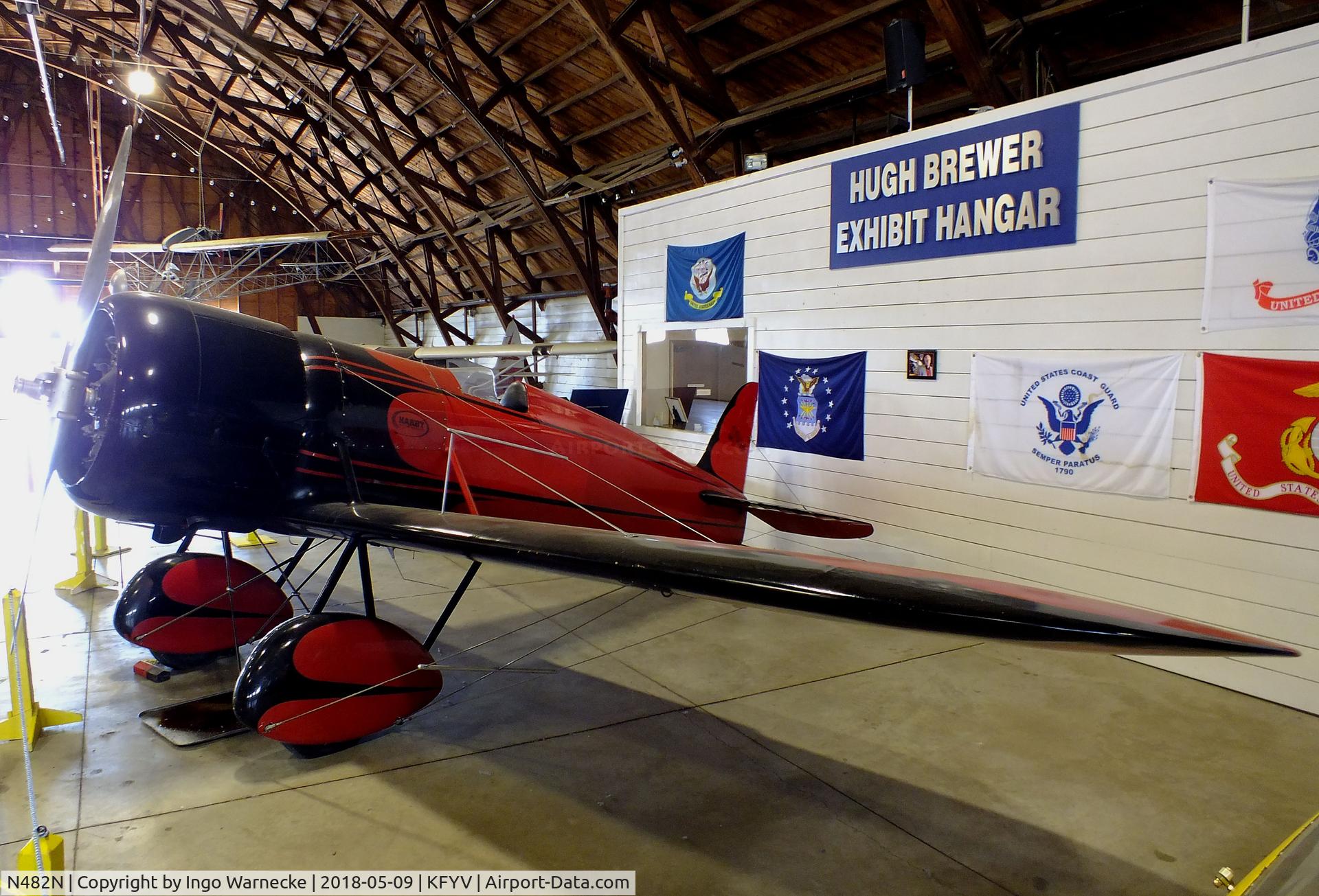 N482N, 1979 Younkin AMATEUR BUILT C/N JRY-01, Travel Air (Younkin) Type R replica at the Arkansas Air & Military Museum, Fayetteville AR