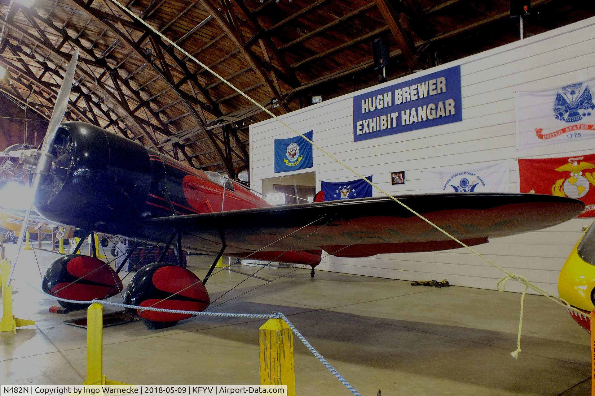 N482N, 1979 Younkin AMATEUR BUILT C/N JRY-01, Travel Air (Younkin) Type R replica at the Arkansas Air & Military Museum, Fayetteville AR