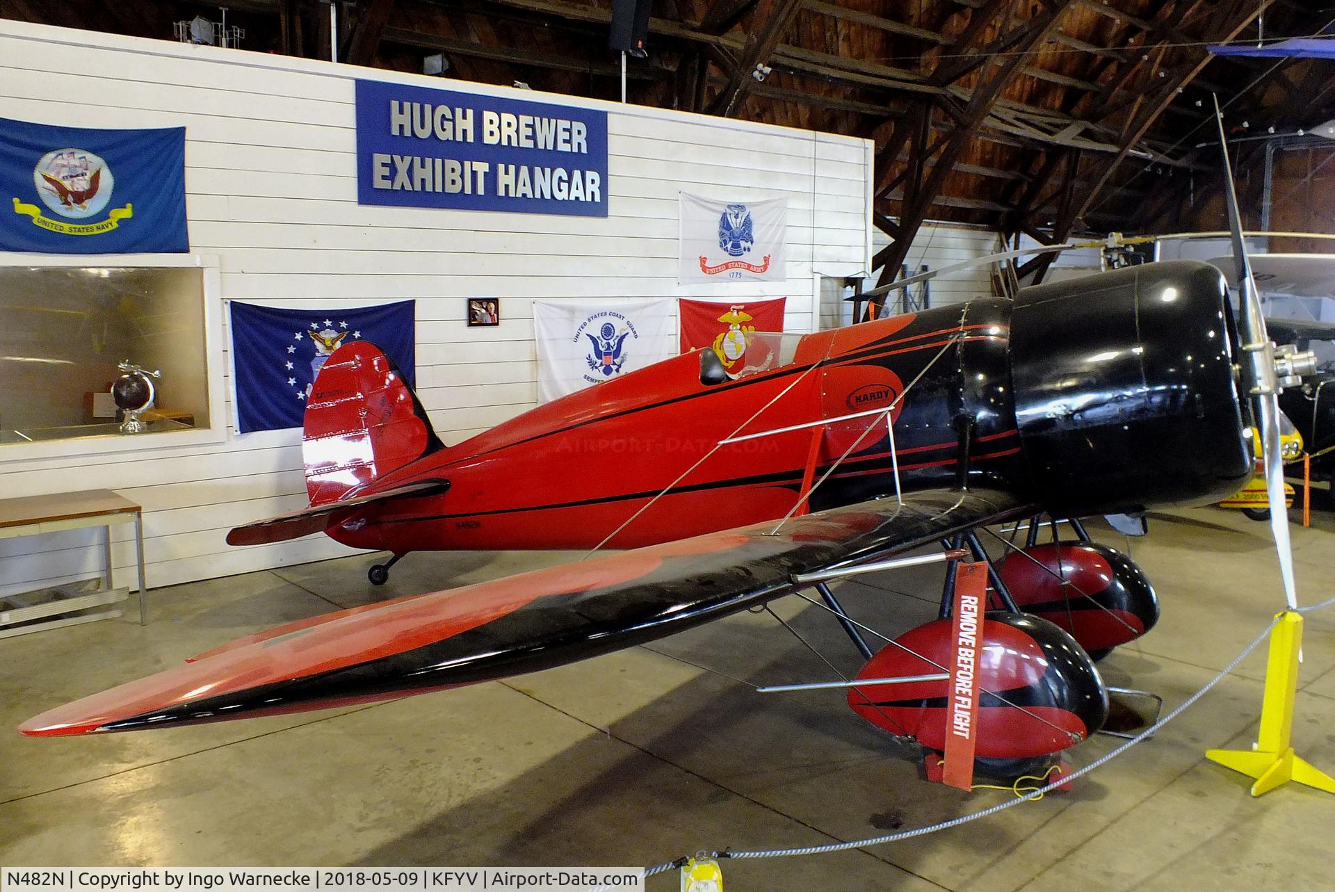 N482N, 1979 Younkin AMATEUR BUILT C/N JRY-01, Travel Air (Younkin) Type R replica at the Arkansas Air & Military Museum, Fayetteville AR