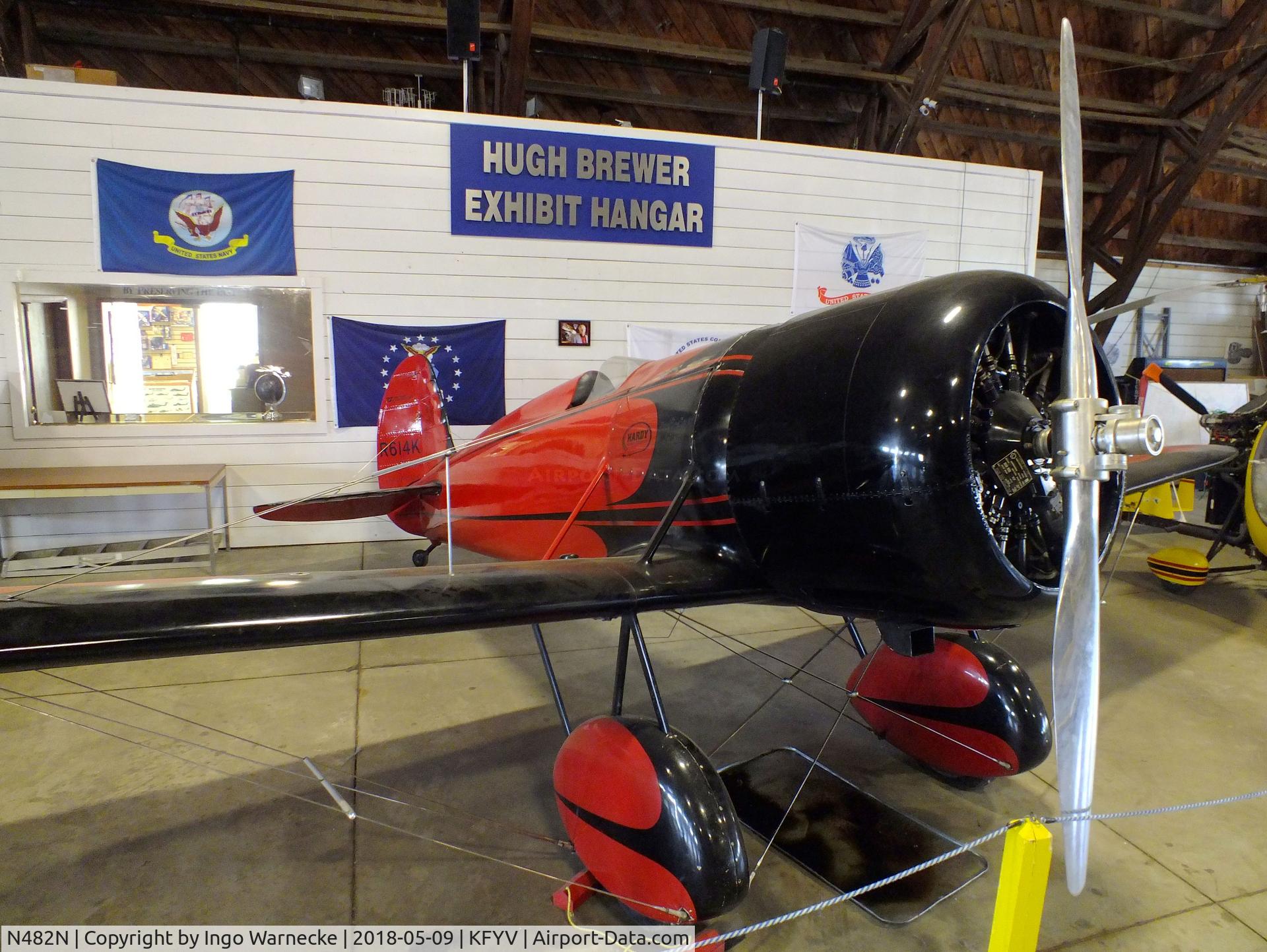 N482N, 1979 Younkin AMATEUR BUILT C/N JRY-01, Travel Air (Younkin) Type R replica at the Arkansas Air & Military Museum, Fayetteville AR