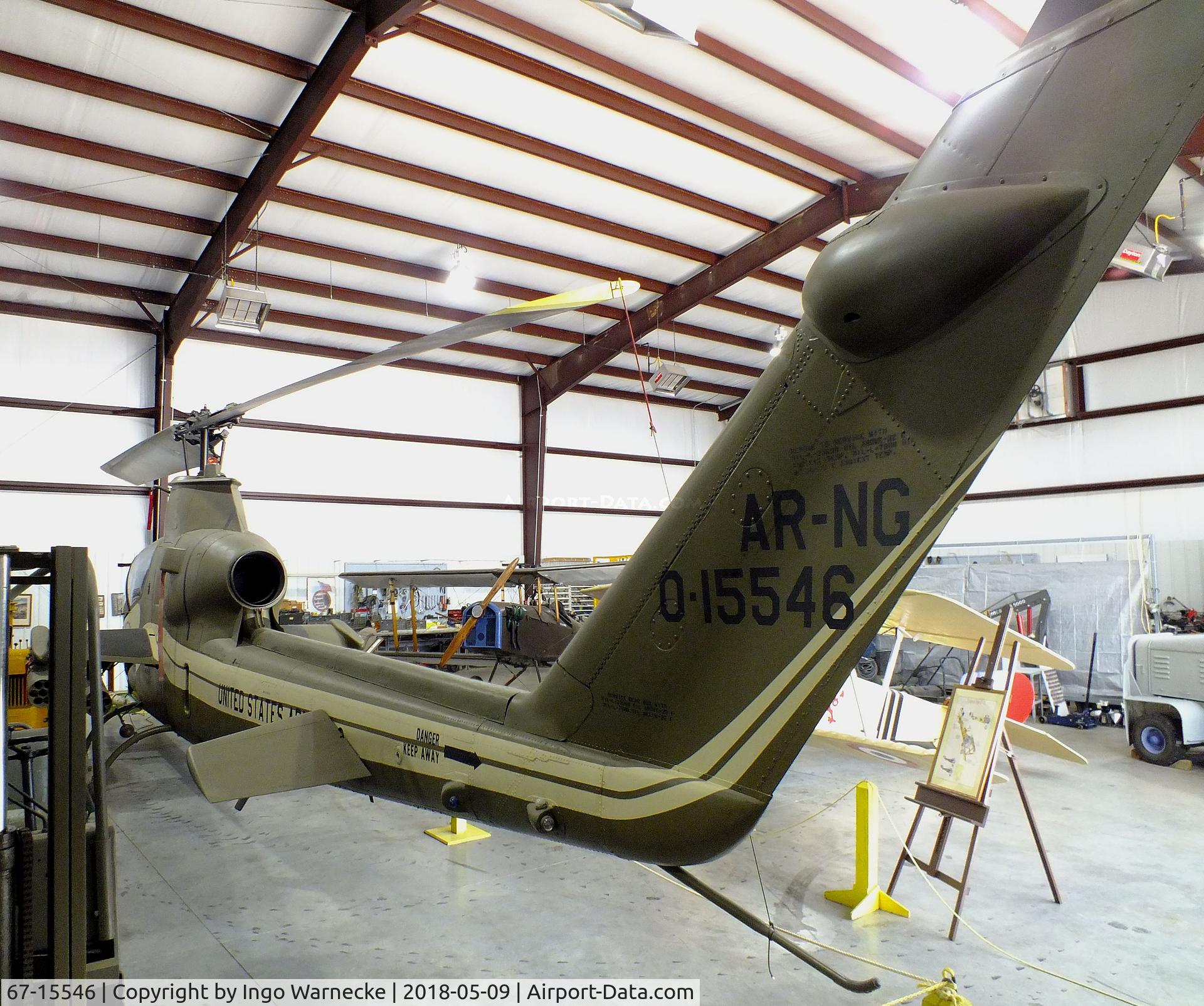 67-15546, 1967 Bell AH-1S Cobra C/N 20210, Bell AH-1S Cobra at the Arkansas Air & Military Museum, Fayetteville AR