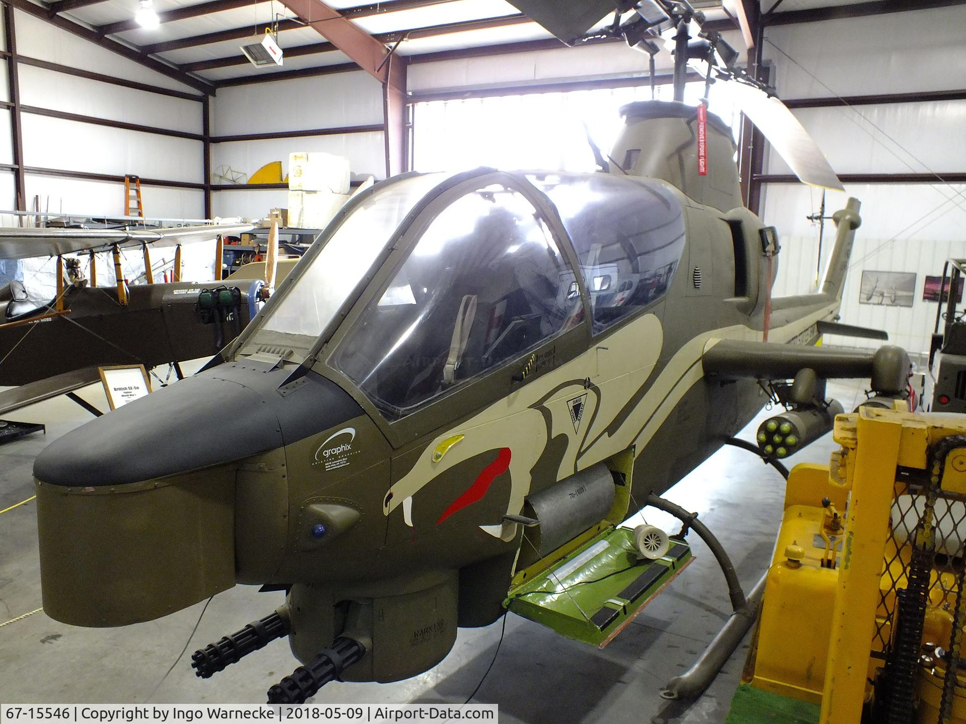 67-15546, 1967 Bell AH-1S Cobra C/N 20210, Bell AH-1S Cobra at the Arkansas Air & Military Museum, Fayetteville AR