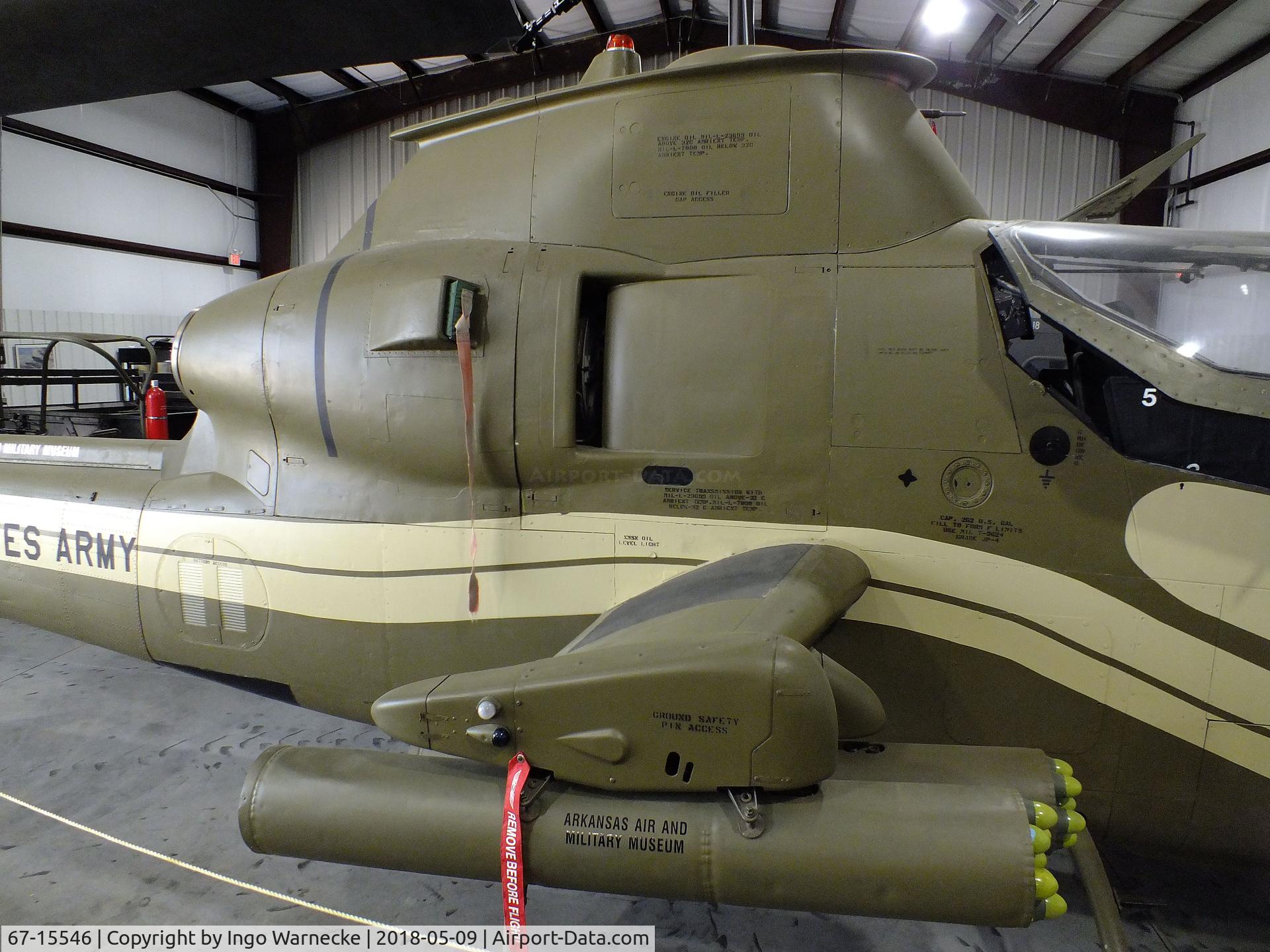 67-15546, 1967 Bell AH-1S Cobra C/N 20210, Bell AH-1S Cobra at the Arkansas Air & Military Museum, Fayetteville AR
