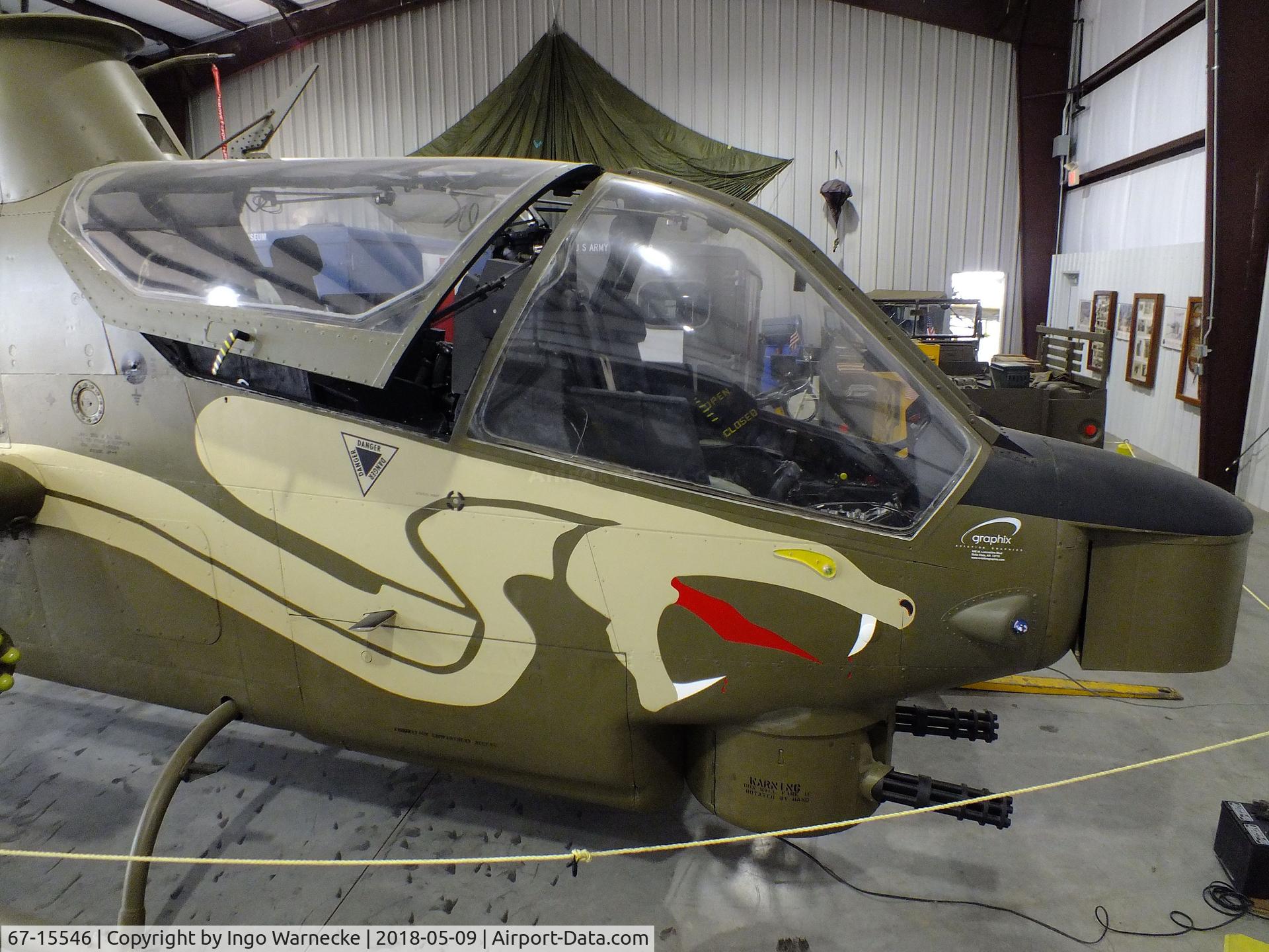 67-15546, 1967 Bell AH-1S Cobra C/N 20210, Bell AH-1S Cobra at the Arkansas Air & Military Museum, Fayetteville AR