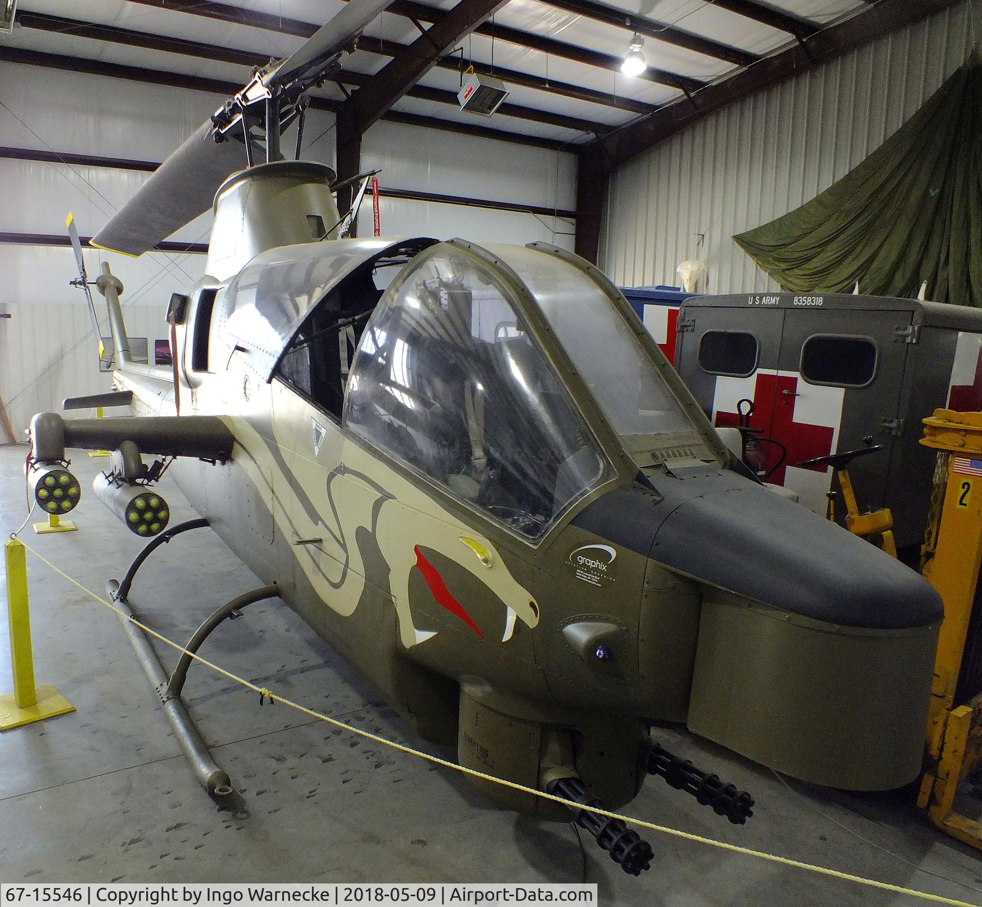 67-15546, 1967 Bell AH-1S Cobra C/N 20210, Bell AH-1S Cobra at the Arkansas Air & Military Museum, Fayetteville AR