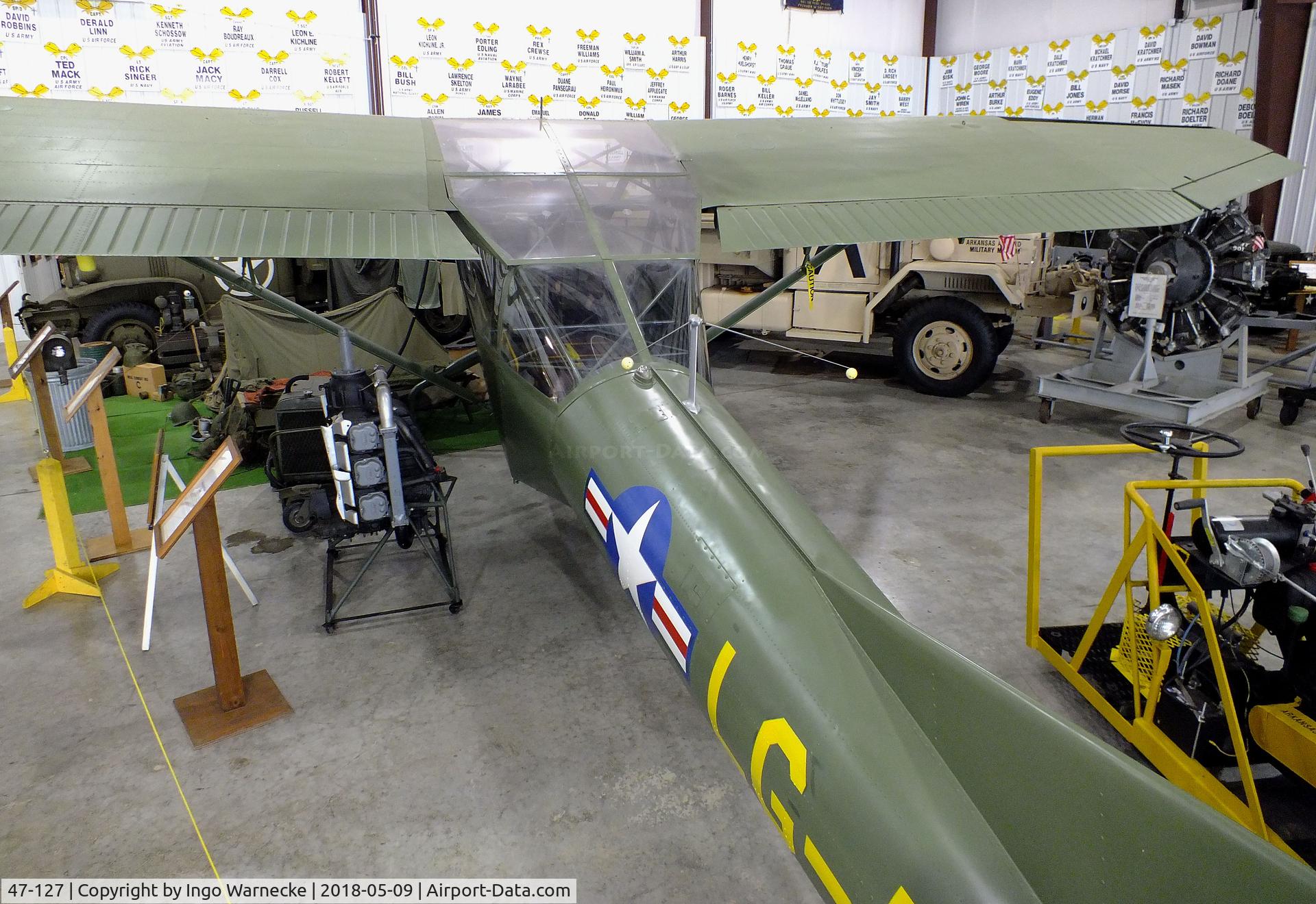 47-127, Consolidated Vultee L-13A C/N unknown_47-127, Consolidated Vultee Stinson L-13A at the Arkansas Air & Military Museum, Fayetteville AR