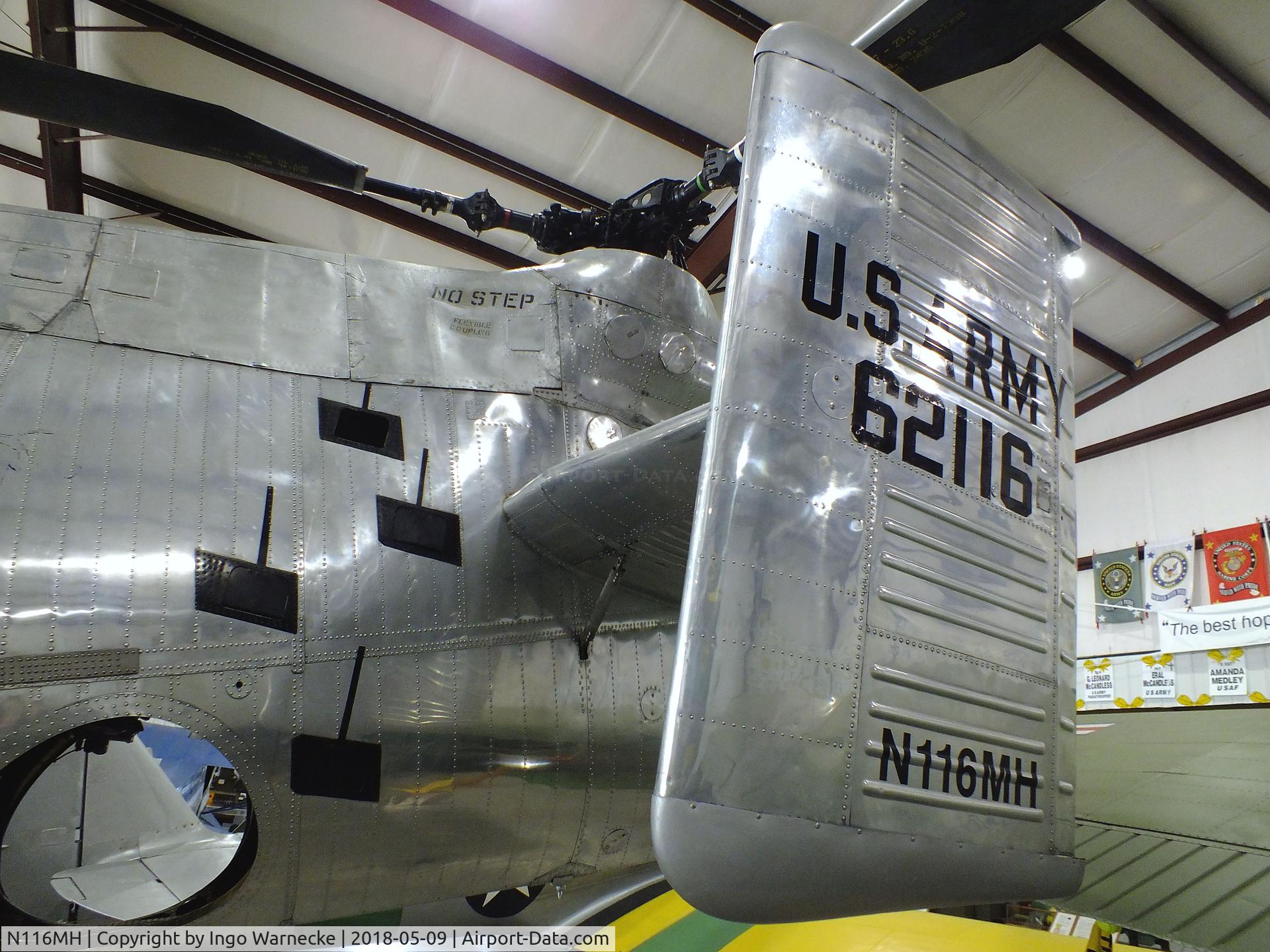 N116MH, 1956 Vertol CH-21C Shawnee C/N C.278, Vertol CH-21C Shawnee at the Arkansas Air & Military Museum, Fayetteville AR