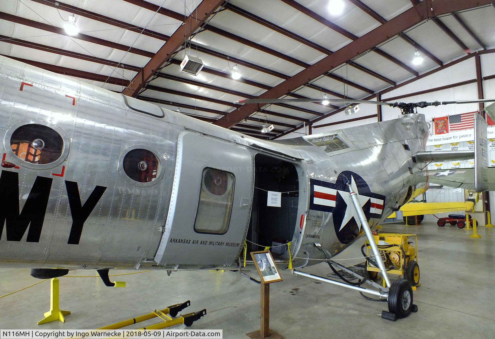 N116MH, 1956 Vertol CH-21C Shawnee C/N C.278, Vertol CH-21C Shawnee at the Arkansas Air & Military Museum, Fayetteville AR