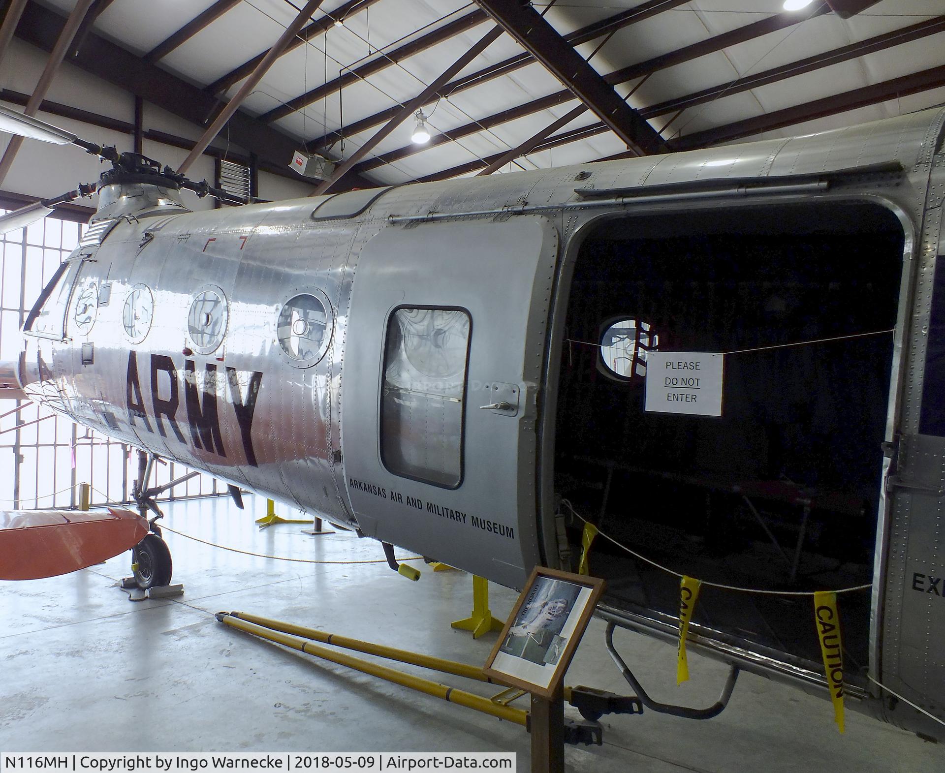 N116MH, 1956 Vertol CH-21C Shawnee C/N C.278, Vertol CH-21C Shawnee at the Arkansas Air & Military Museum, Fayetteville AR