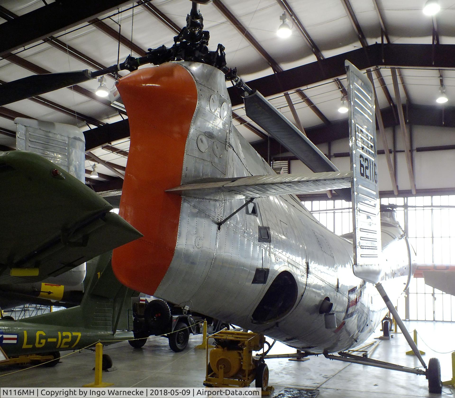 N116MH, 1956 Vertol CH-21C Shawnee C/N C.278, Vertol CH-21C Shawnee at the Arkansas Air & Military Museum, Fayetteville AR