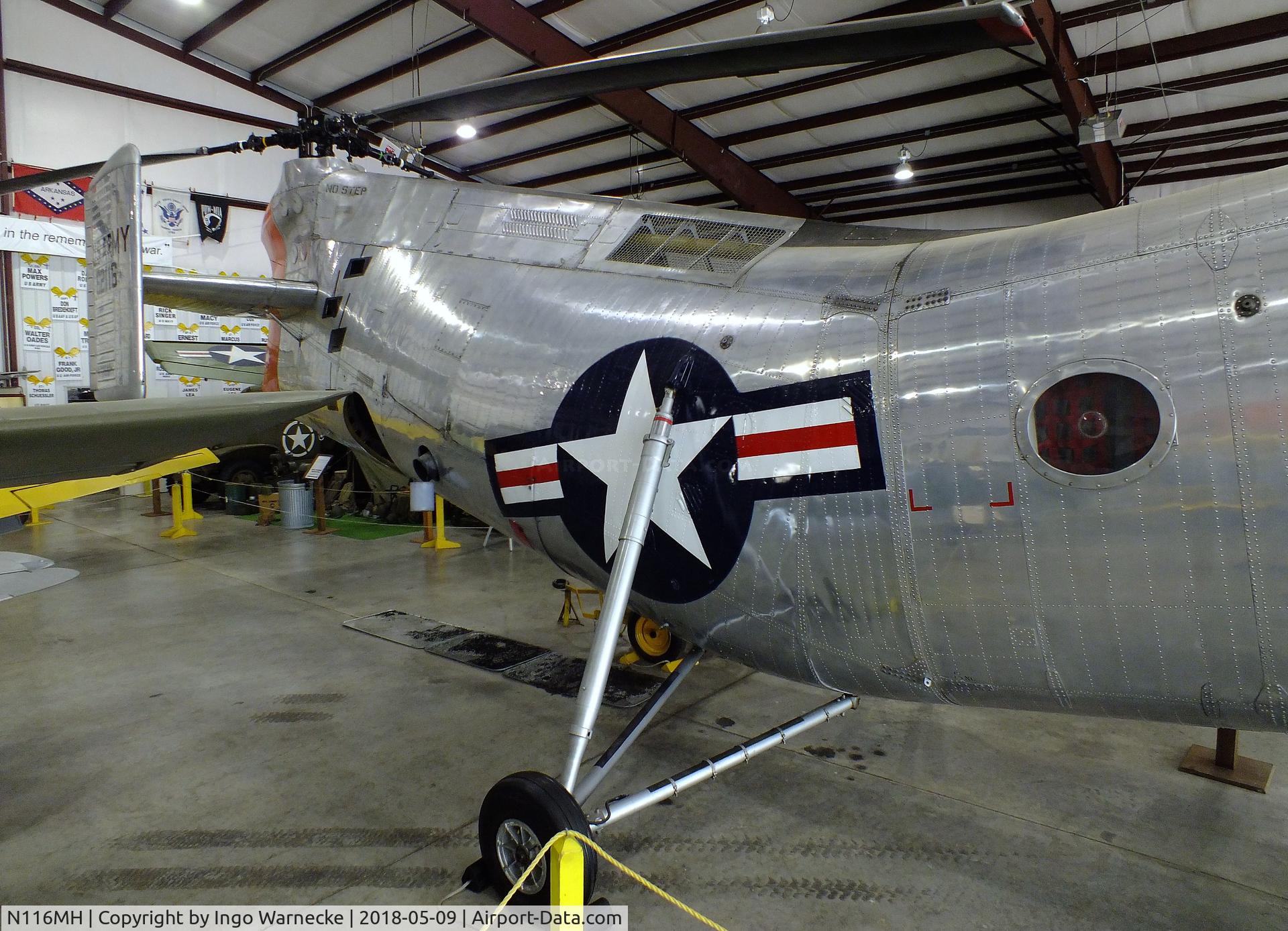 N116MH, 1956 Vertol CH-21C Shawnee C/N C.278, Vertol CH-21C Shawnee at the Arkansas Air & Military Museum, Fayetteville AR