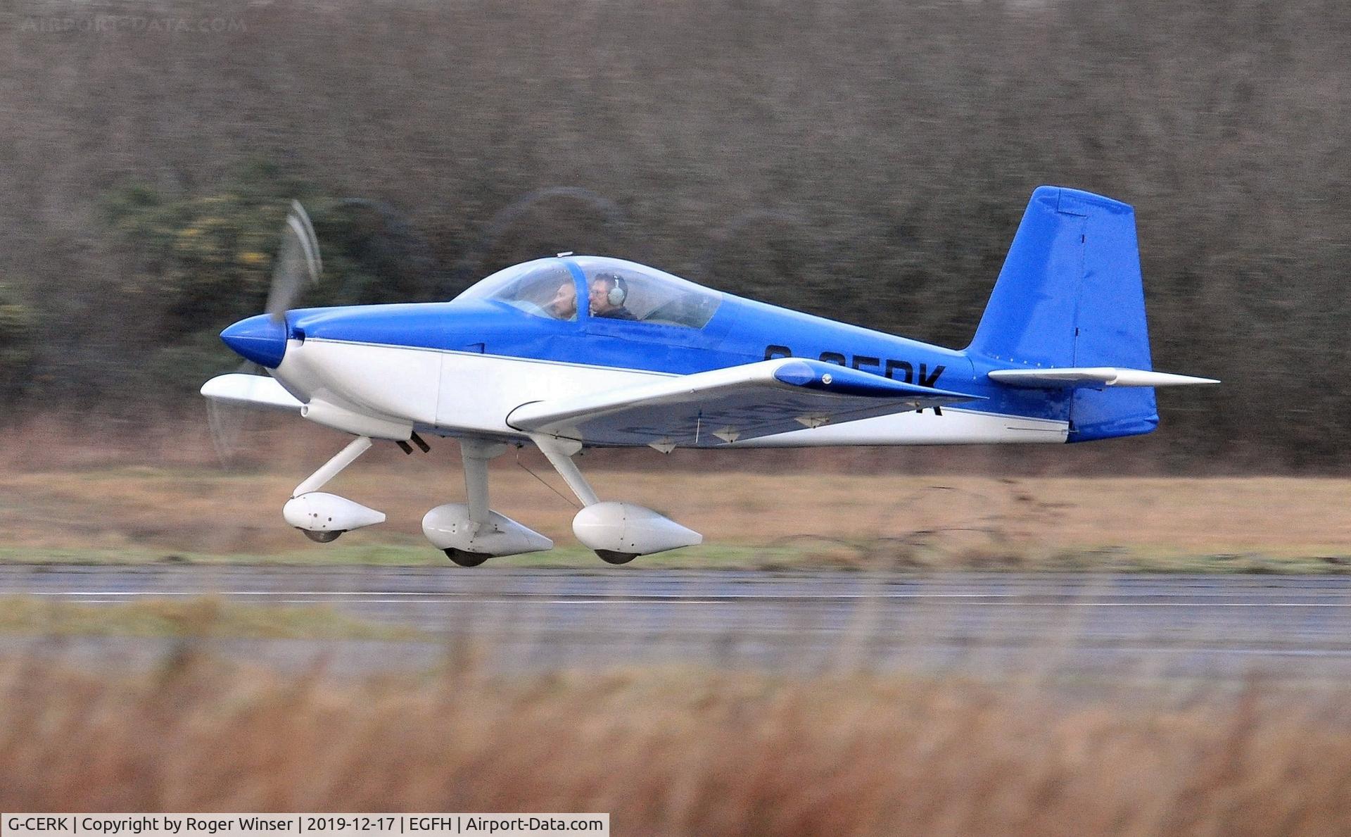 G-CERK, 2007 Vans RV-9A C/N PFA 320-14049, Resident RV-9A departing Runway 22.