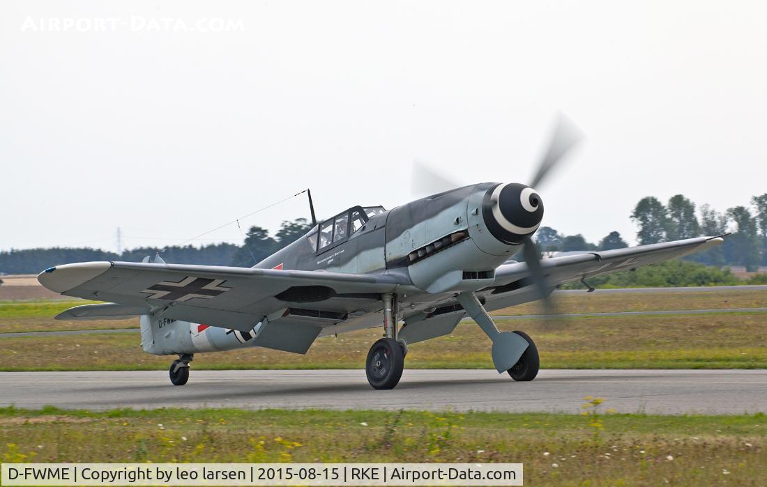 D-FWME, Messerschmitt Bf-109G-4 C/N 0139, Roskilde Air Show 15.8.2015
