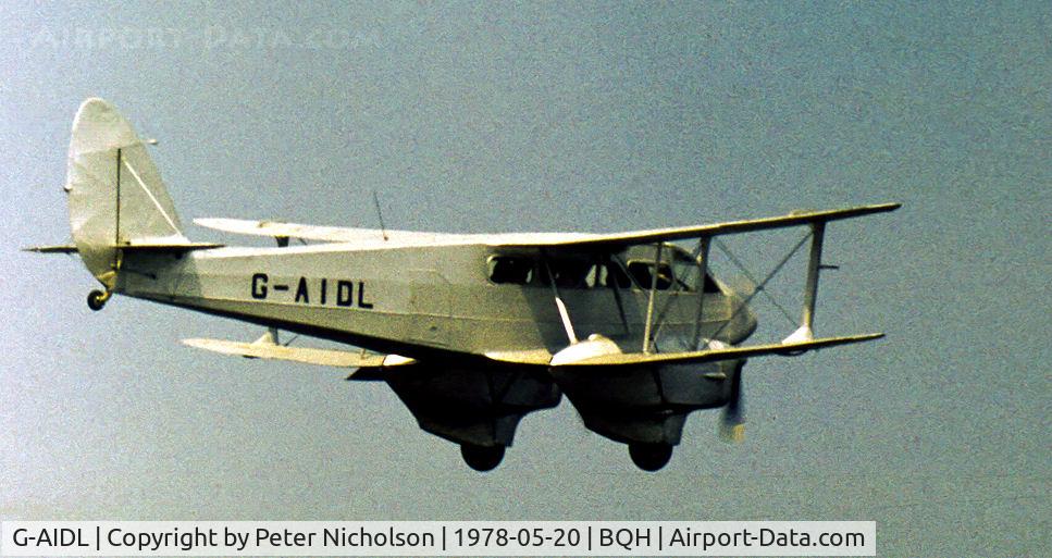 G-AIDL, 1946 De Havilland DH-89A Dominie/Dragon Rapide 6 C/N 6968, This DH.89A Dragon Rapide was in action at the 1978 Biggin Hill Airshow.