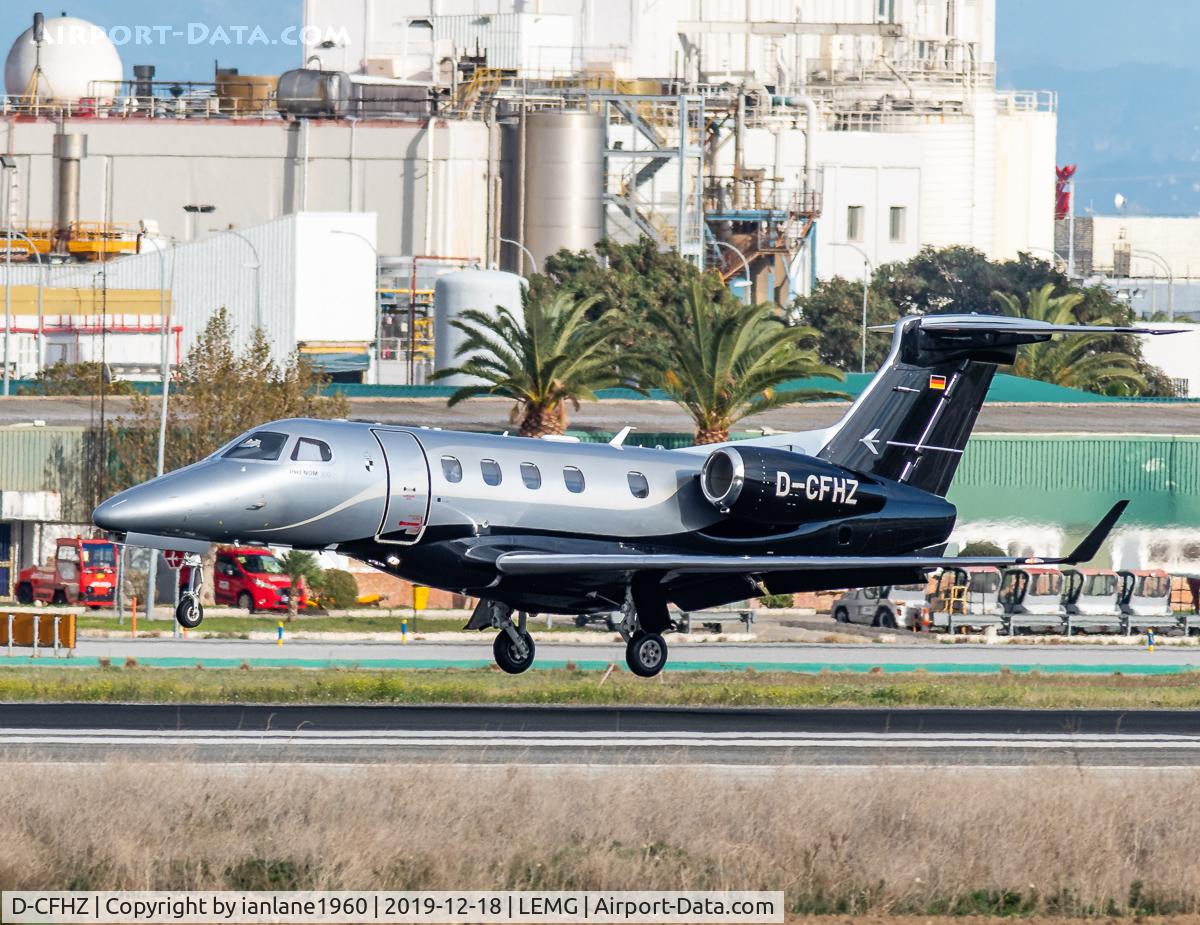 D-CFHZ, 2017 Embraer EMB-505 Phenom 300 C/N 50500415, Depsrting from Malaga