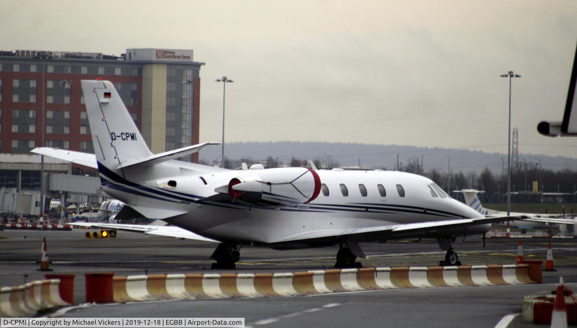 D-CPMI, 2012 Cessna 560XL Citation XLS+ C/N 560-6121, Parked up at BHX