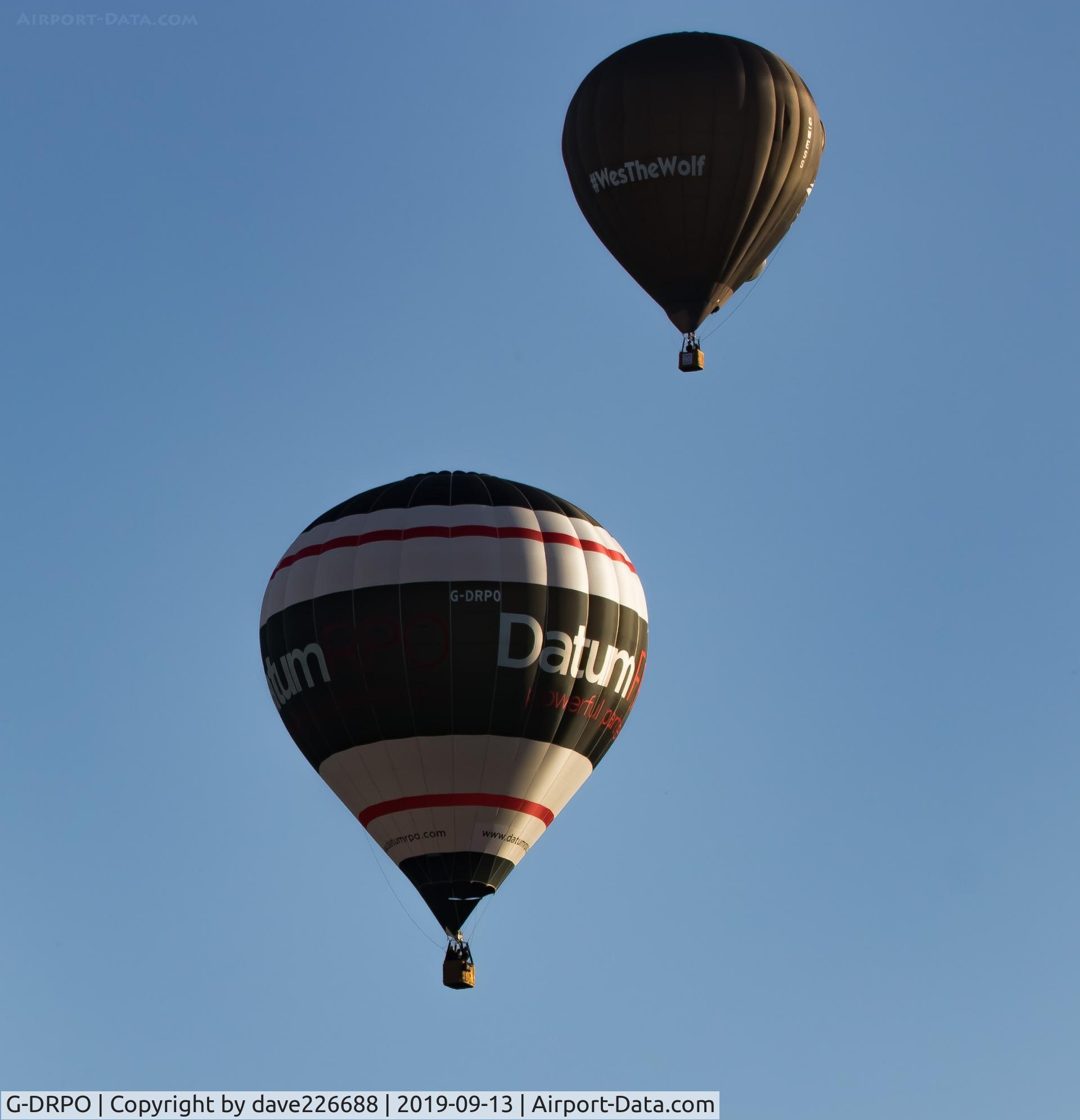 G-DRPO, 2014 Cameron Balloons Z-105 C/N 11822, G DRPO at the Longleat Skysafari