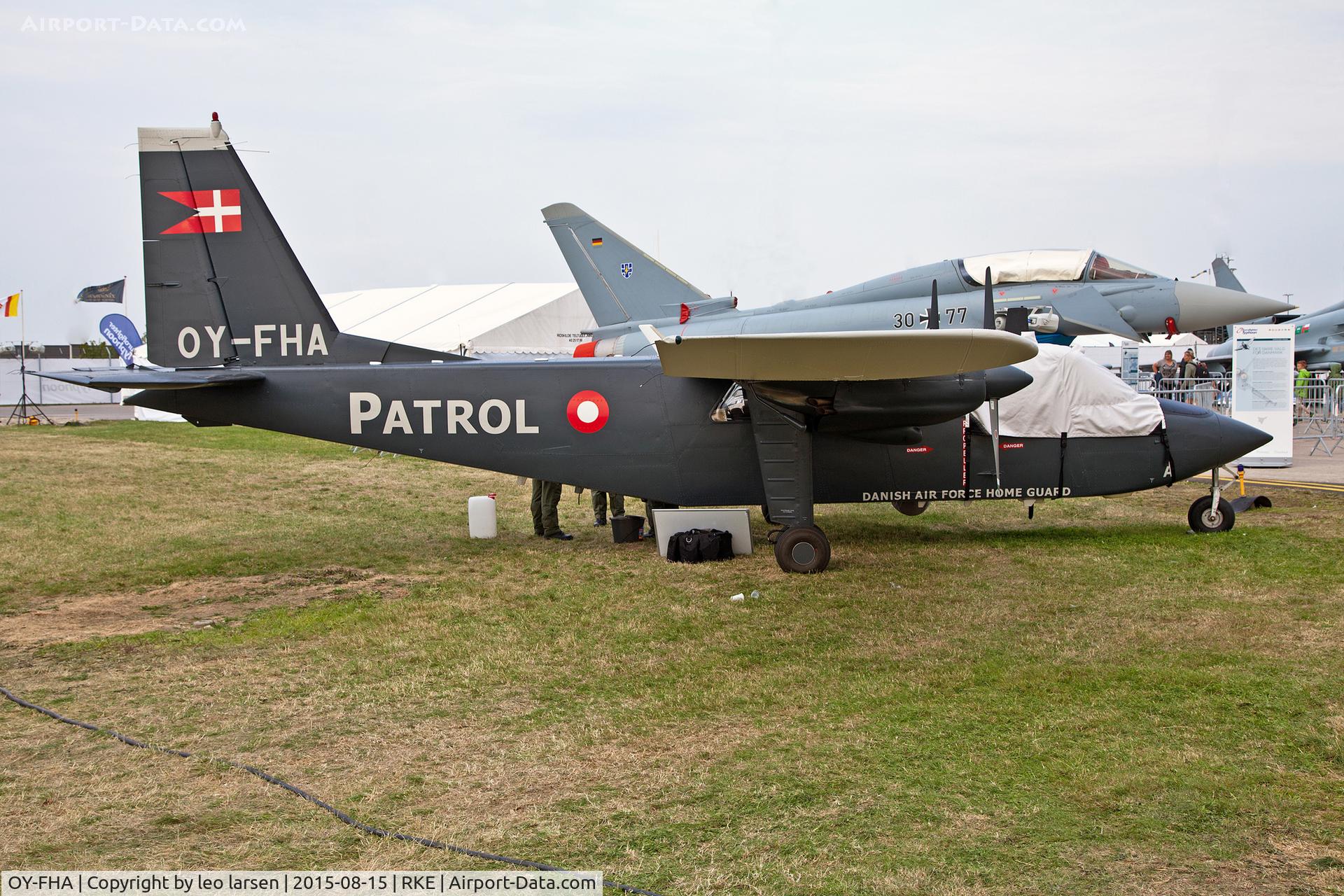 OY-FHA, 1976 Britten-Norman BN-2B-21 Defender C/N 523, Roskilde Air Show 15.8.2015