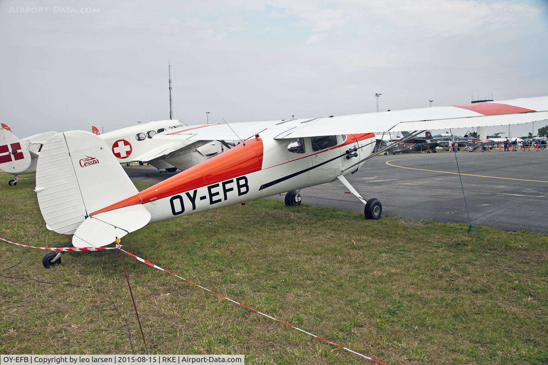 OY-EFB, 1946 Cessna 140 C/N 9203, Roskilde Air Show 15.8.2015